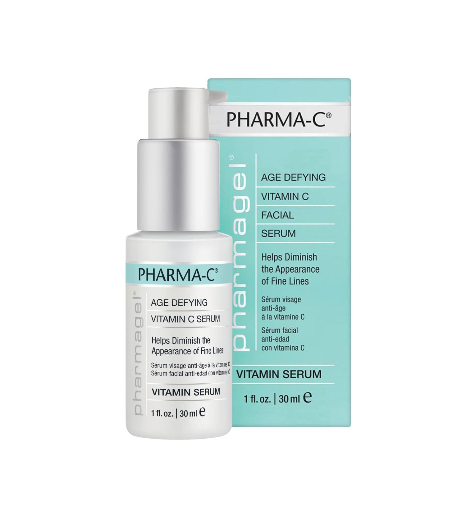 Pharmagel Pharma-C Vitamin Serum - Anti-Wrinkle & Age Spot Remover - Age Defying Facial Serum 1 oz | International Shipping Available - Buy Online on GoSupps.com
