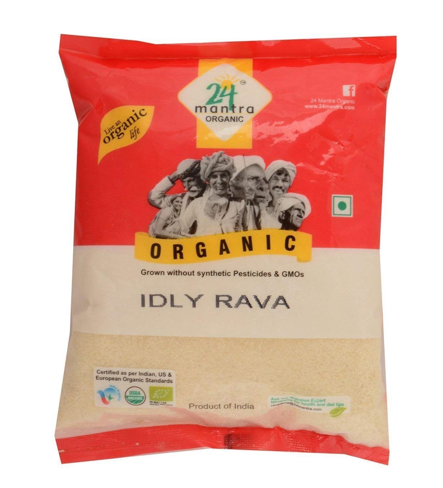24 Mantra Organic Idly Rava - 4 Lb - Premium Quality | Fast Shipping - Buy Online on GoSupps.com