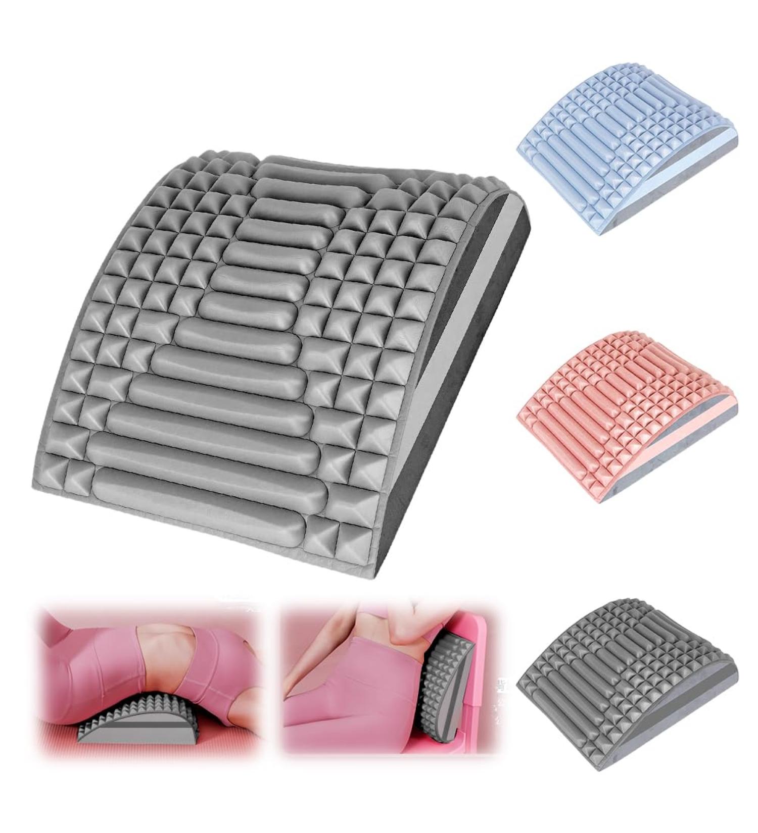 Kipida 2-in-1 Neck & Back Stretcher | At-Home Pain Relief Device for Neck & Back Pain - Gray - Buy Online on GoSupps.com