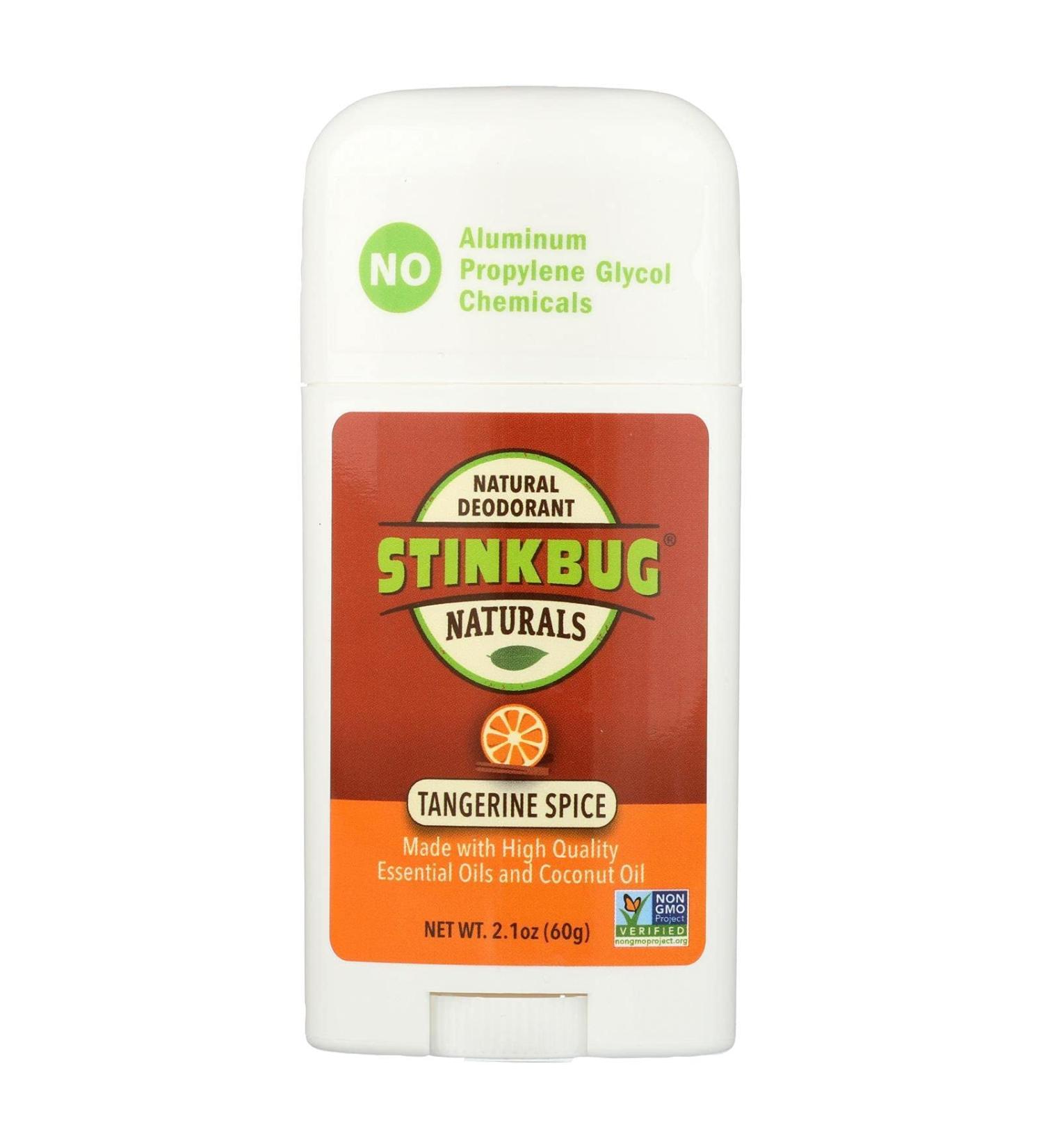 Stinkbug Naturals All Natural Deodorant, Tangerine, 2.1 Ounce Tangerine 2.1 Ounce (Pack of 1)