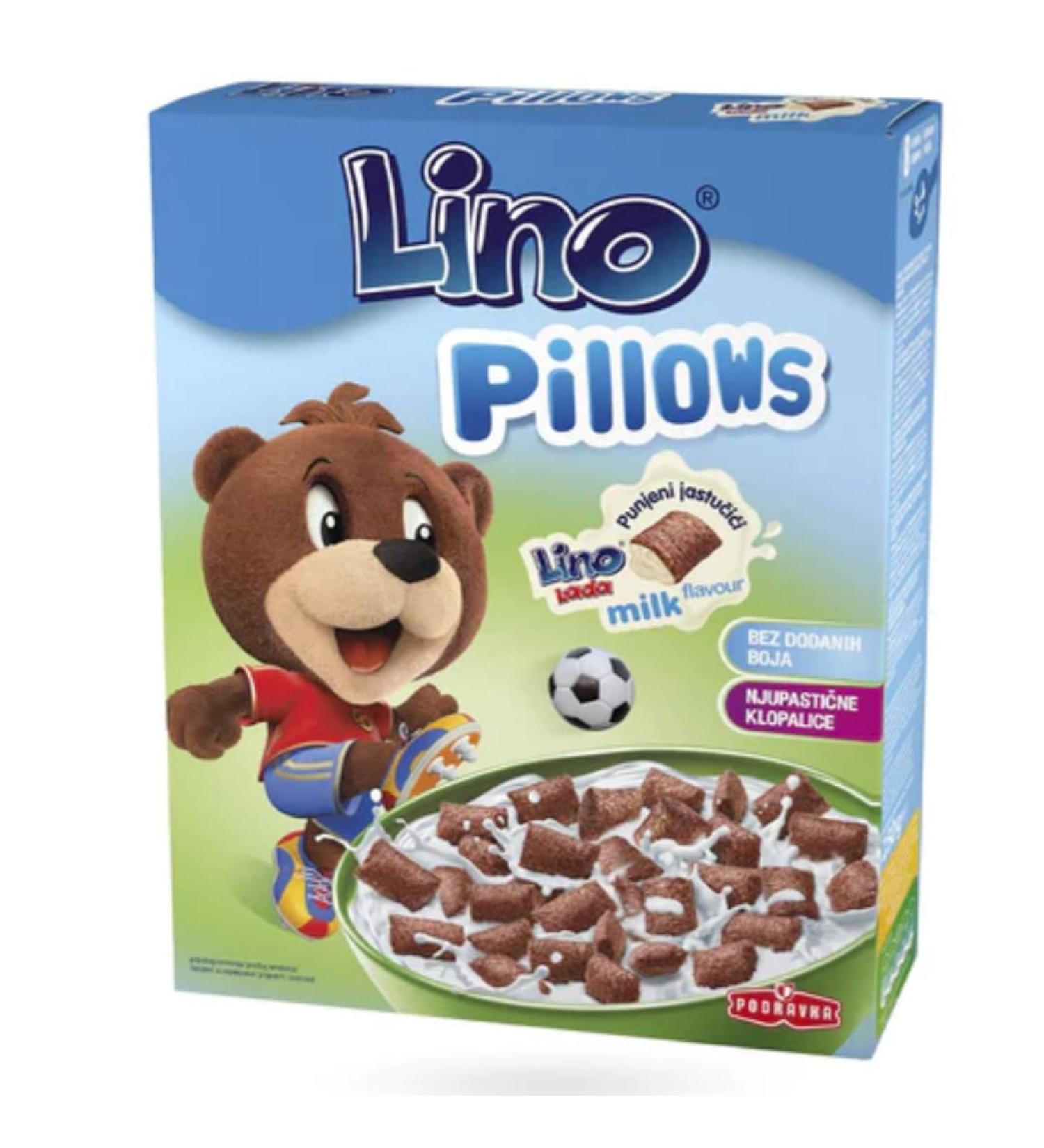 Lino Pillows with Lino filling Lada white cereals Muesli Cornflakes Box of 250 g