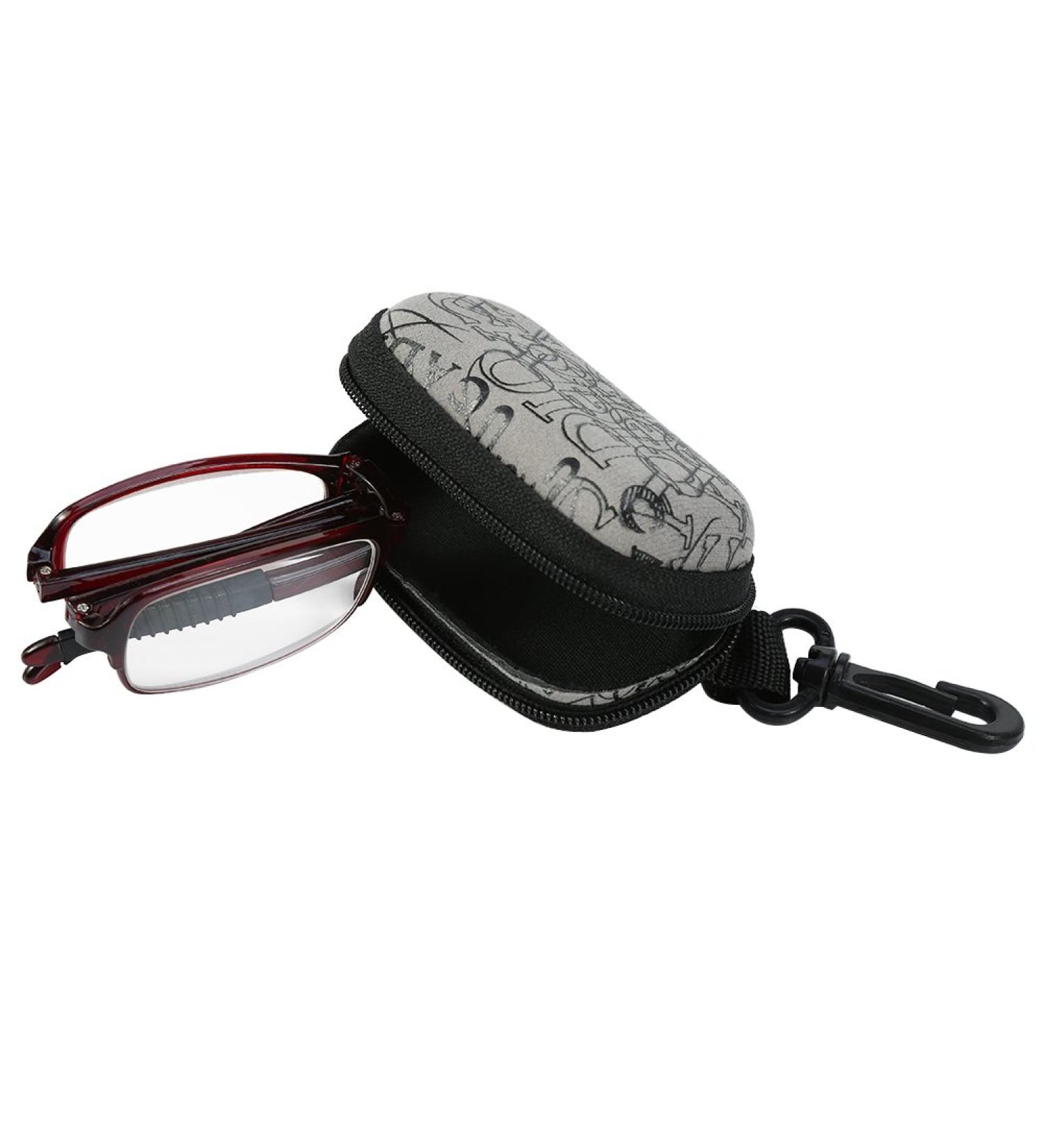 Folding Reading Glasses - Unisex Fashion Mini Glasses with Zipper Leather Case (Red 1.5) - Shop Internationally! - Buy Online on GoSupps.com