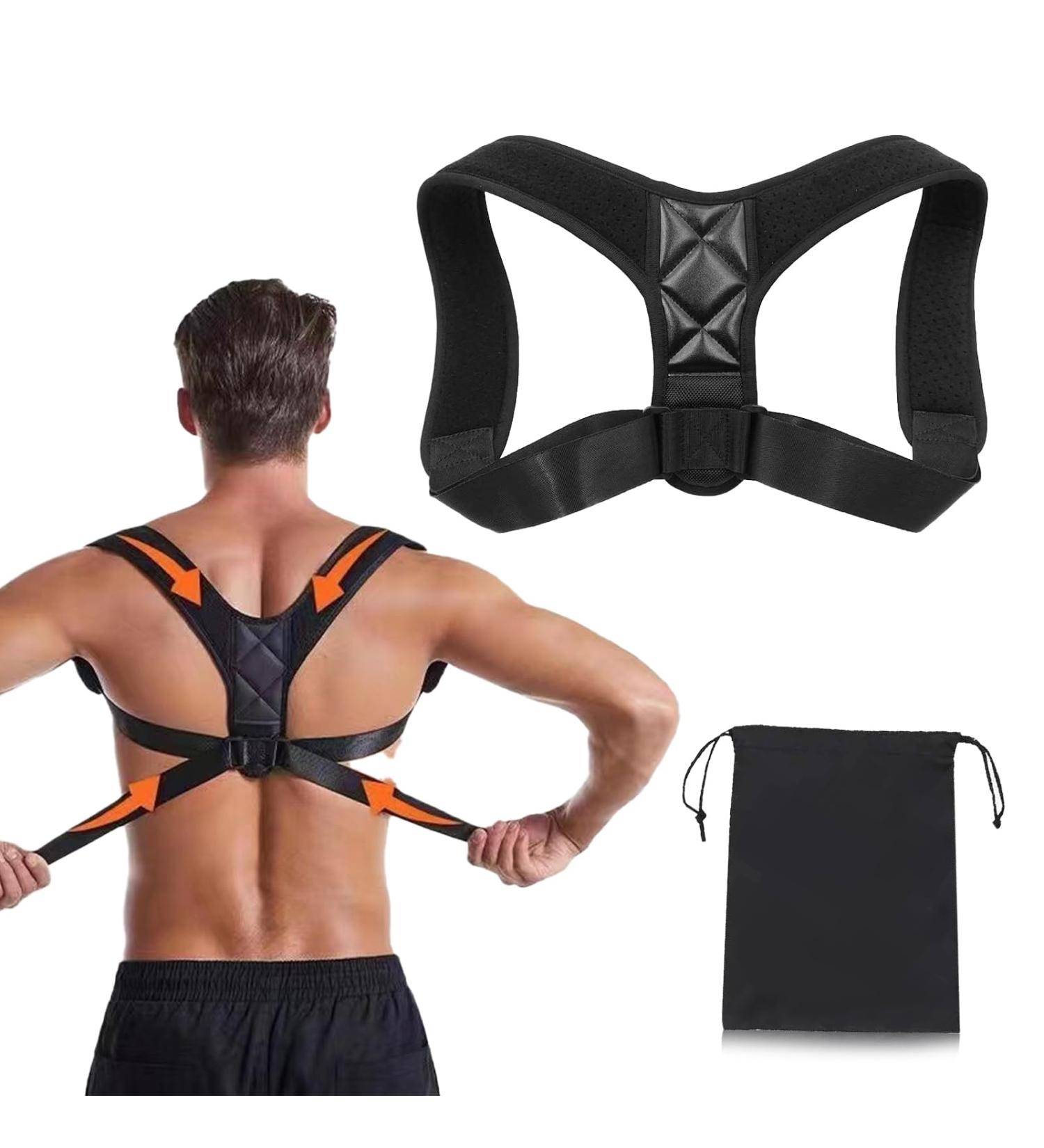 Back Posture Corrector Back Straightener Posture Brace Adjustable Posture Correcting Brace Upper Back Brace Posture Corrector Spine Straightener for Men and Women with a Storage Bag - Buy Online on GoSupps.com