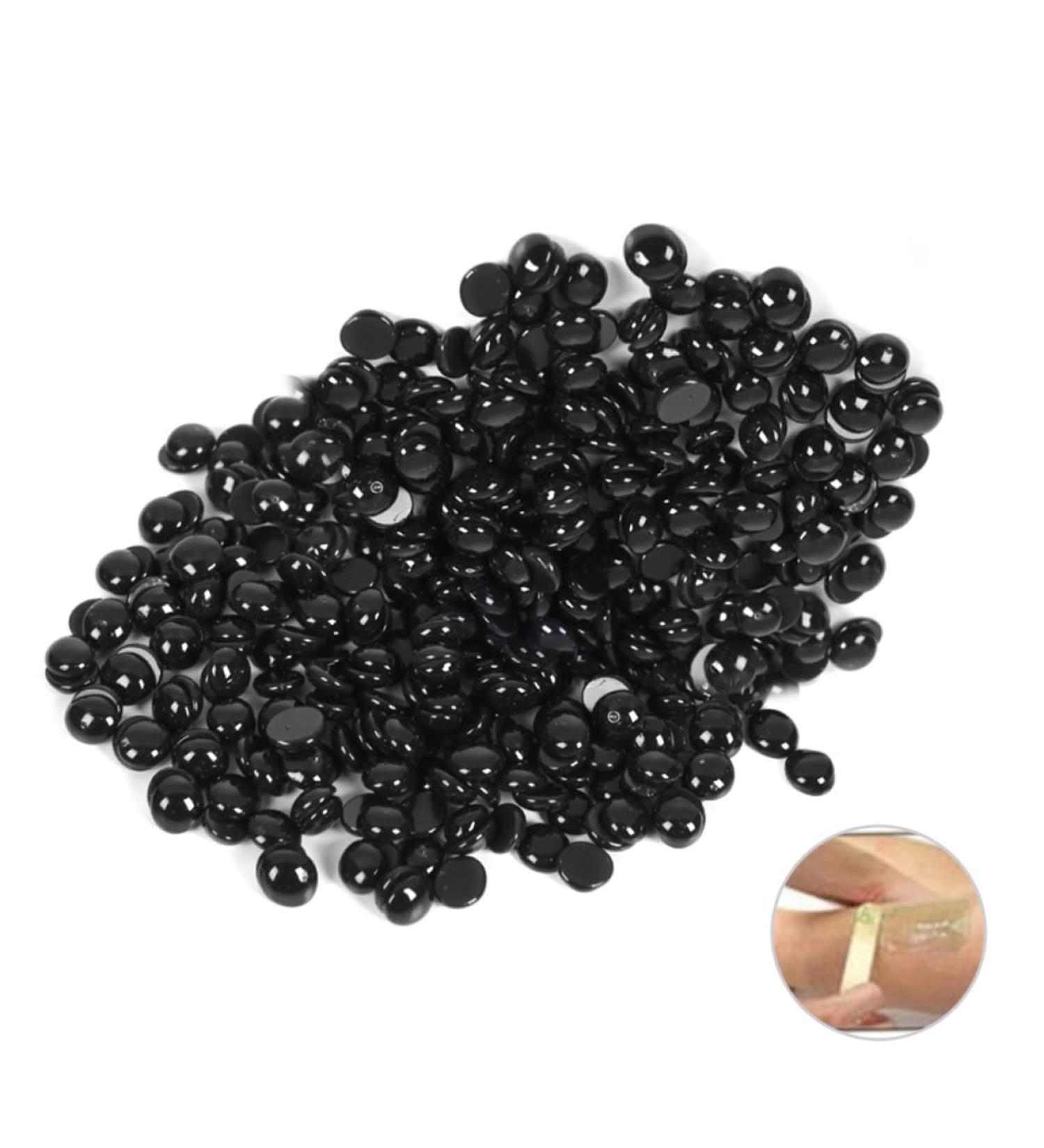WOONEKY Perles D pilatoires Cire pilation 100g Taille Compacte Visage Et Corps Peau Sensible Sans Bandes