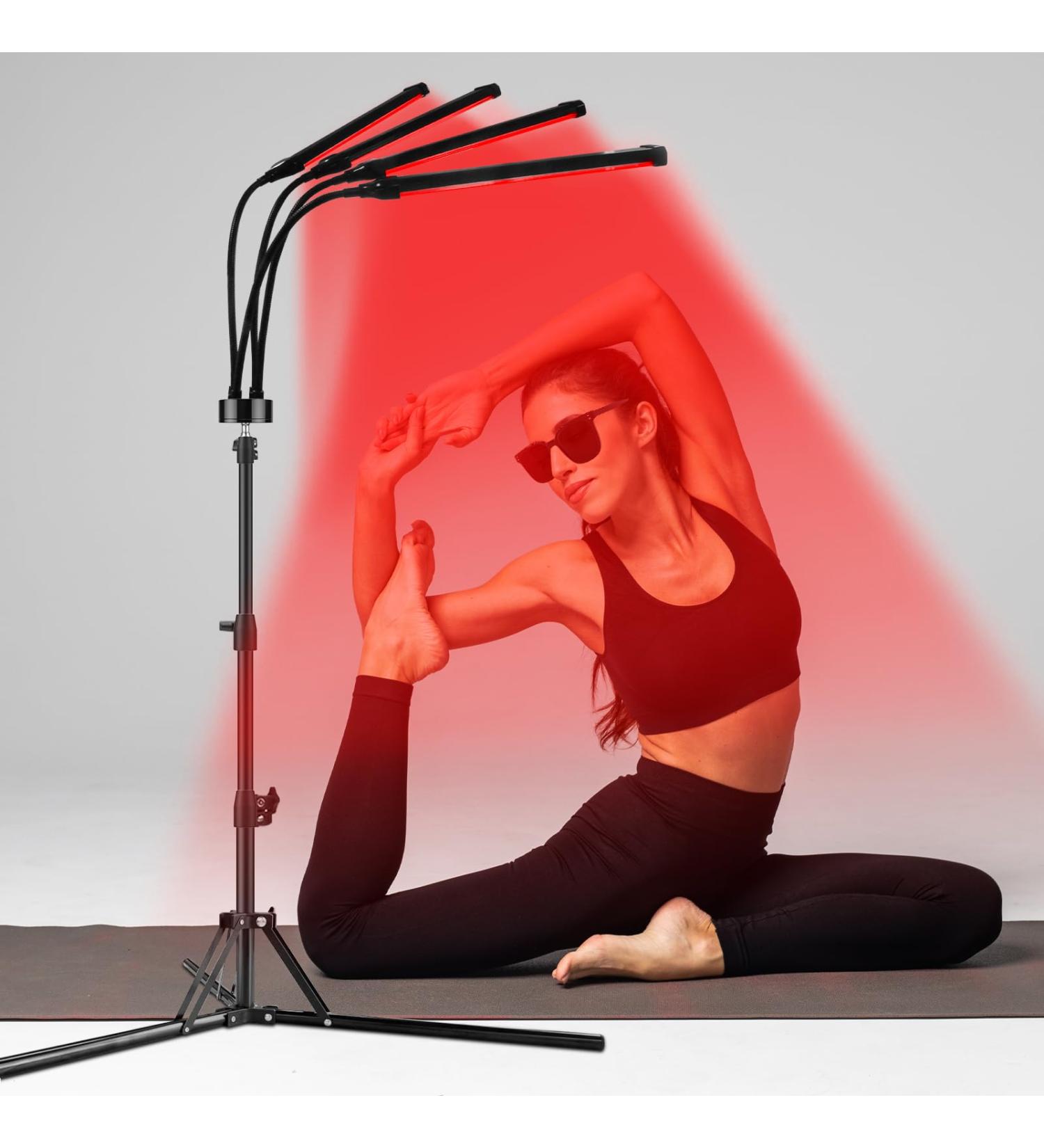Shyineyou Red Light Lamp 180LEDs 660&850 Infrared Light Lamp with Stand(15"-60") Deep Red Light Lamp for Home/Office Use - Buy Online on GoSupps.com