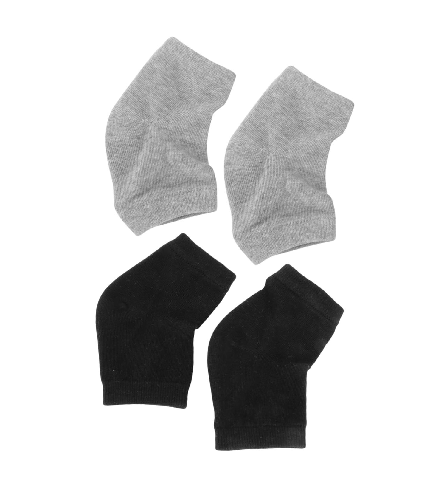Mikinona 2 Pairs Gel Heel Socks Foot Lotion Spa Socks Sleep Spa Socks Gel Moisturising Socks Heel Repair Socks Moisturizing Feet Sock No Slip Spa Socks Gel Ankle Socks Gel Lining Cotton - Buy Online on GoSupps.com