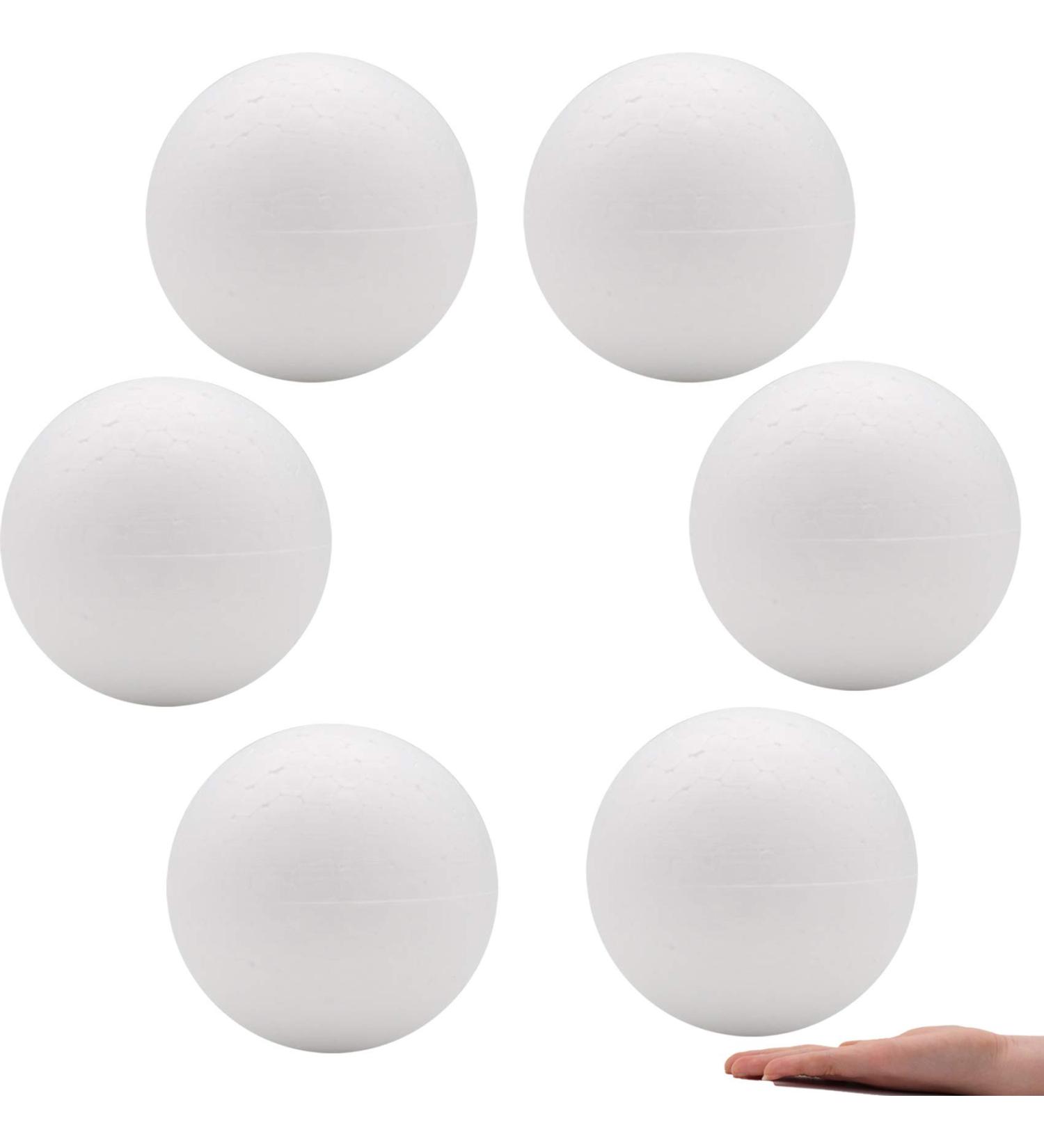 Crafare 6 Inch Craft Foam Balls 6 Pack - Ideal for Holiday Arts & Crafts, Christmas Ornaments, and School Projects - 6pc - Buy Online on GoSupps.com