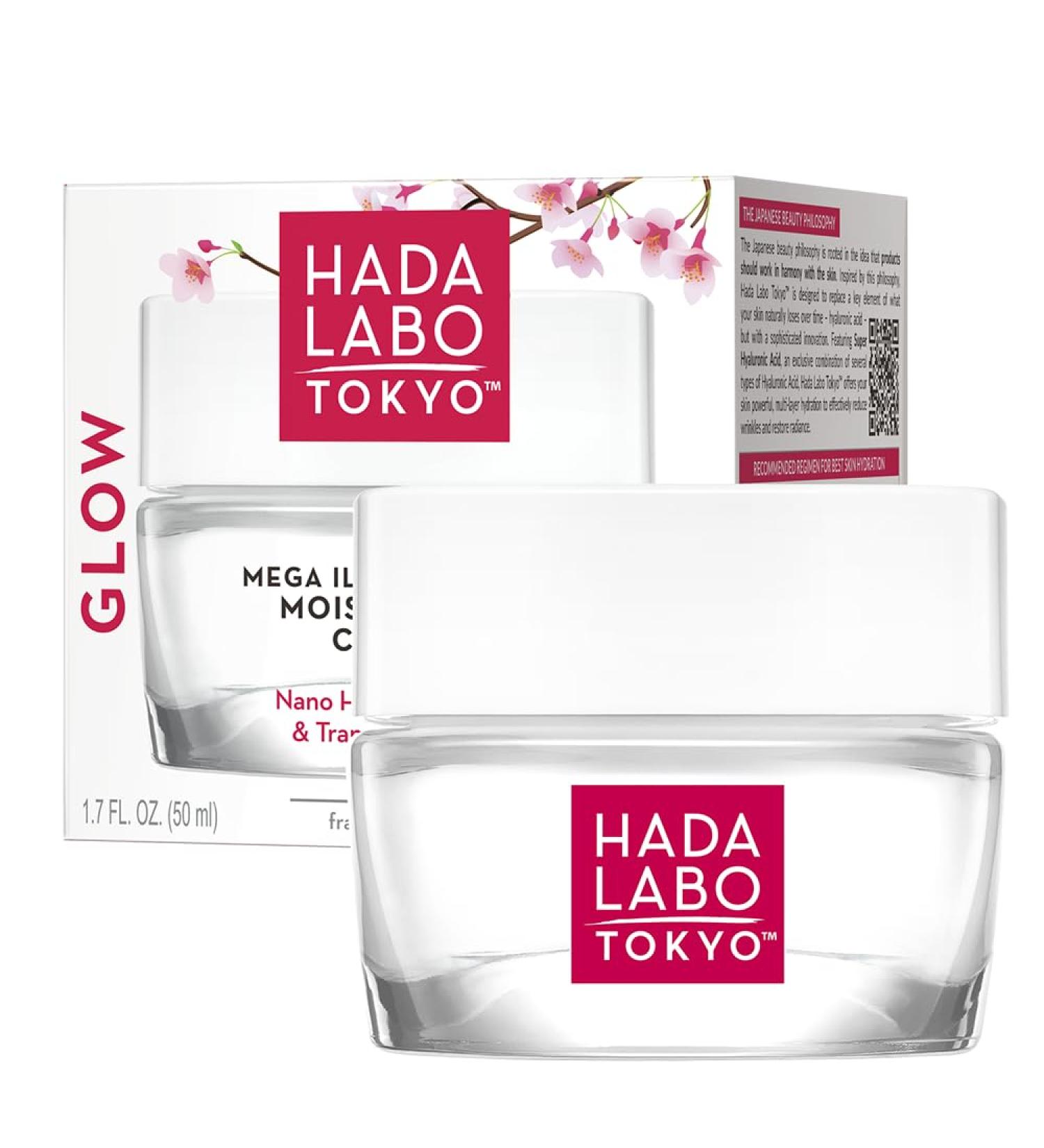 Hada Labo Tokyo Glow Skin Hydrogel Multi Revitalizing facial gel with nano hyaluronic acid for radiant skin 50 ml - Buy Online on GoSupps.com