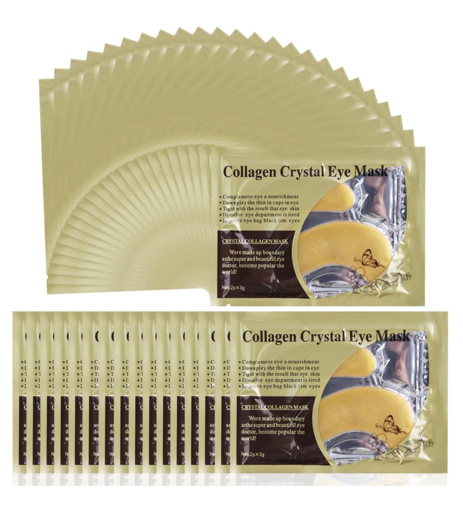 30 Pairs Collagen Eye Pads - Dark Circle Treatment Wrinkle Repair & Puffiness Relief - International Shipping Available - Buy Online on GoSupps.com