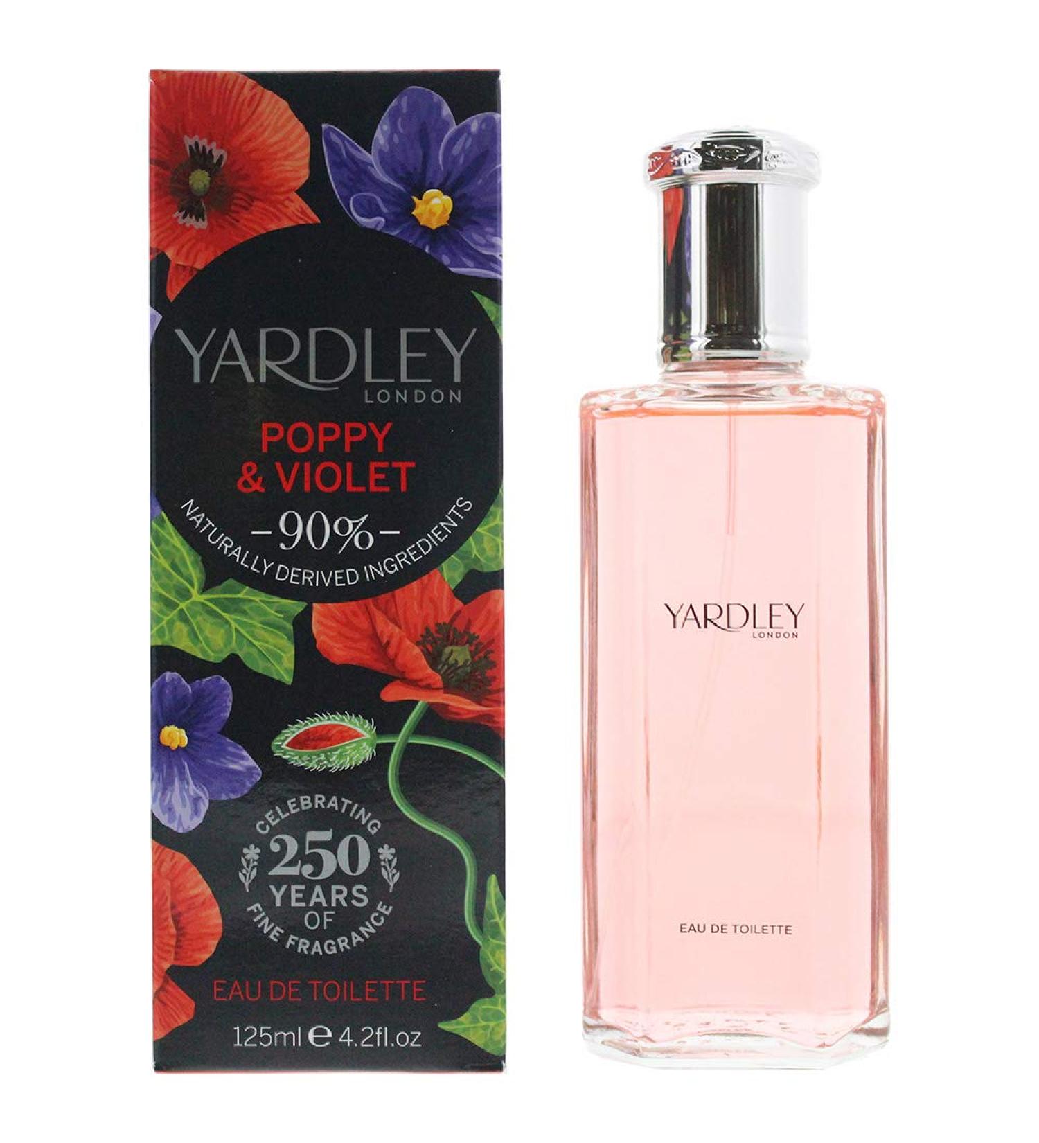 Yardley of London Poppy & Violet Eau de Toilette 125ml Poppy & Violet 4.2 Fl Oz (Pack of 1) - Buy Online on GoSupps.com