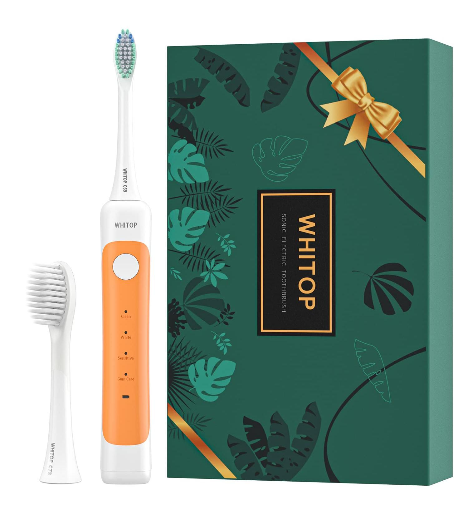 Buy CD-12 Electric Toothbrush for Adults | Rechargeable Sonic Tooth Brush with 4 Modes Pressure Sensor & 80-Day Battery Life | Best Oral Care Solution - Buy Online on GoSupps.com