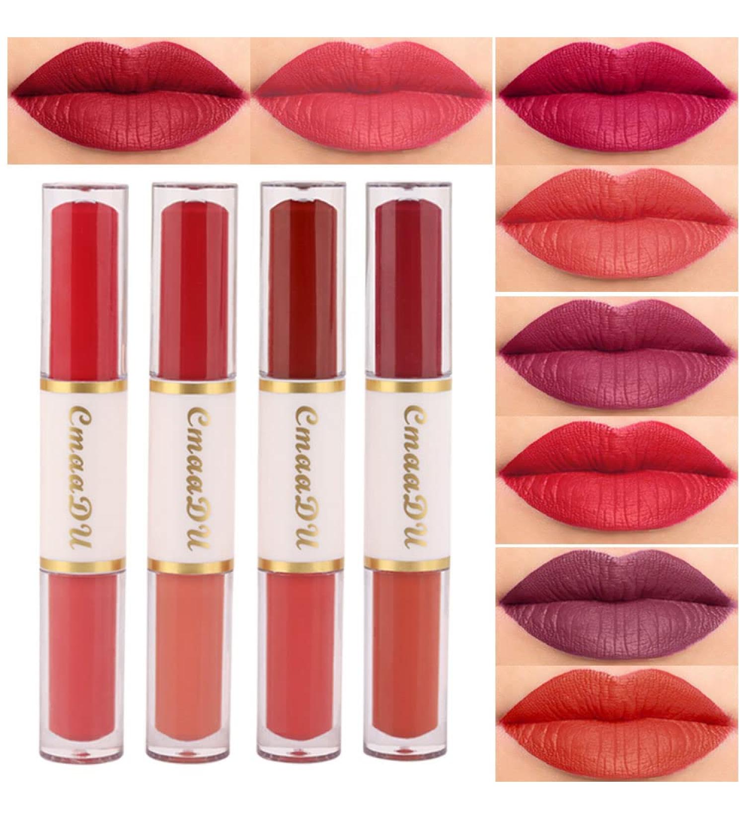 8 Colors Liquid Matte Lipstick Set for Dark Skin Women - Long Lasting 24 Hour Matte Lipstick - Pack of 8 - Buy Online on GoSupps.com