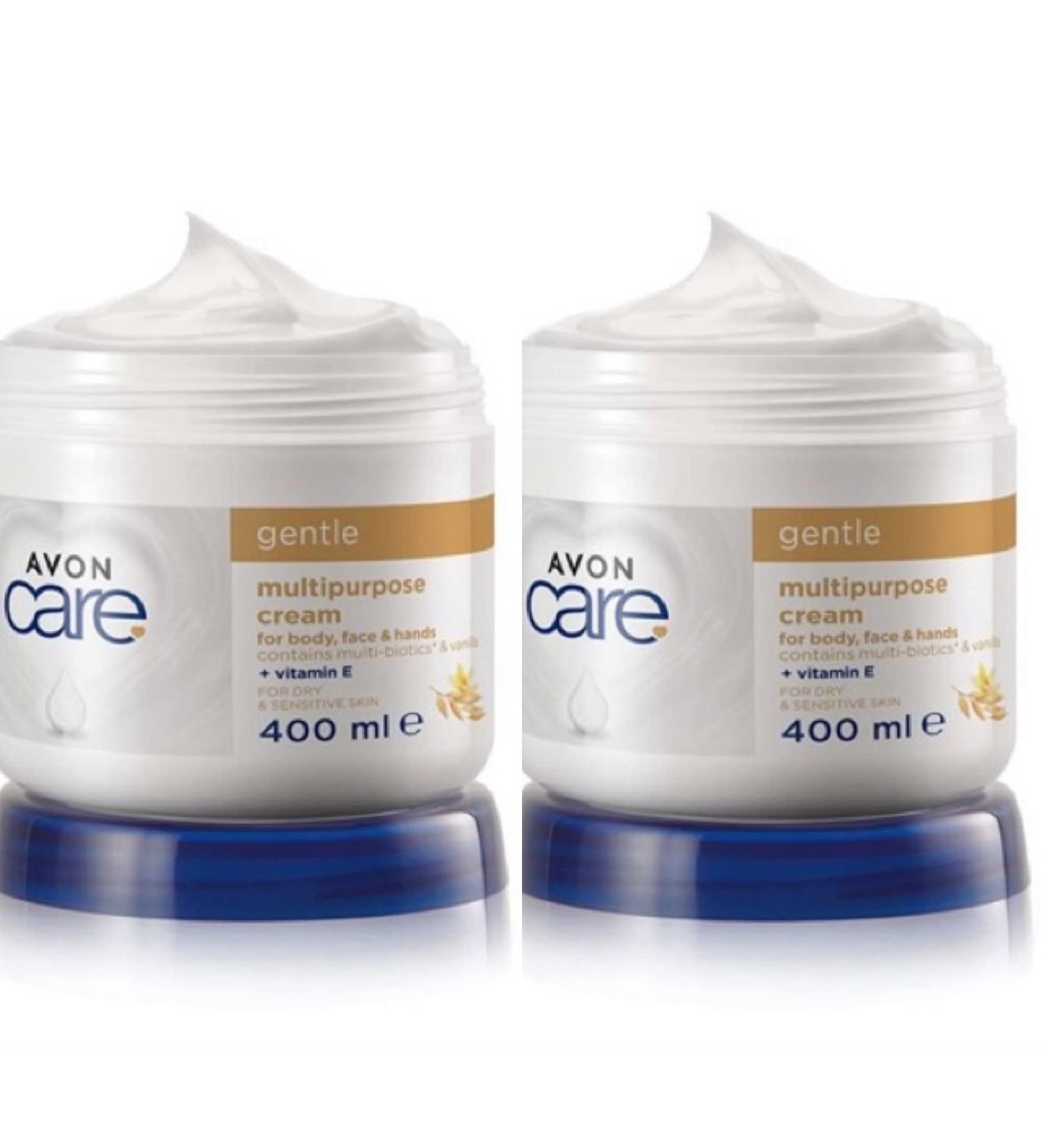 2x Avon Care Smoothing OatmealFor Face Hand & Body Family Cream-800ml