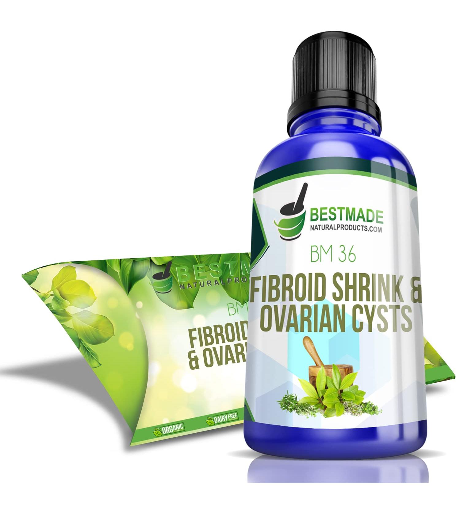 Fibroid Shrink & Ovarian Cysts BM36 30mL - Naturally Shrinks Fibroids & Cysts, Normalizes Estrogen Levels, Relieves Menstrual Pain - Buy Online on GoSupps.com