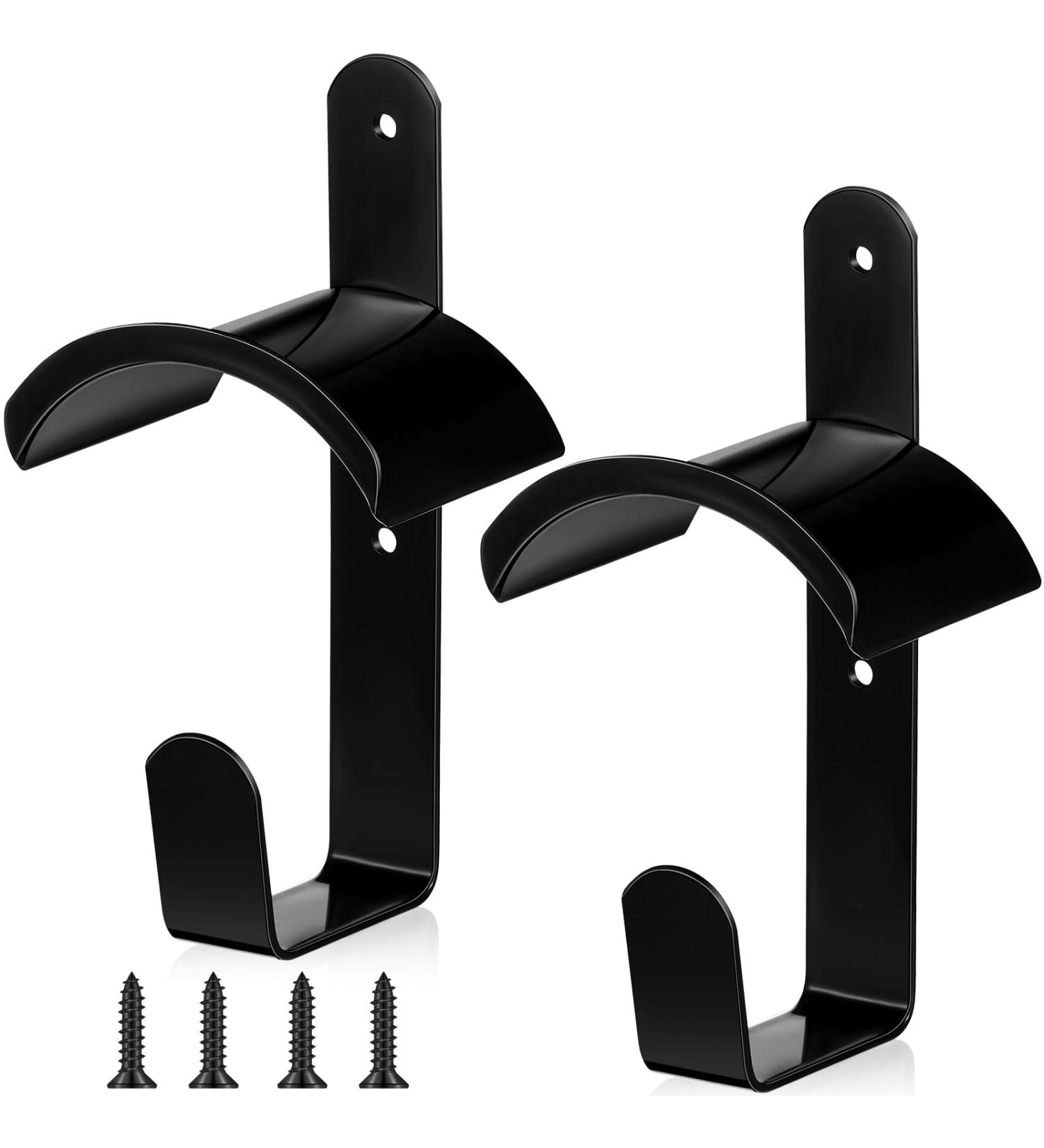 Hicarer 2 Black Horse Bridles with Hooks & Bracket - Stable Storage Solution for Racing & Daily Needs - Buy Online on GoSupps.com