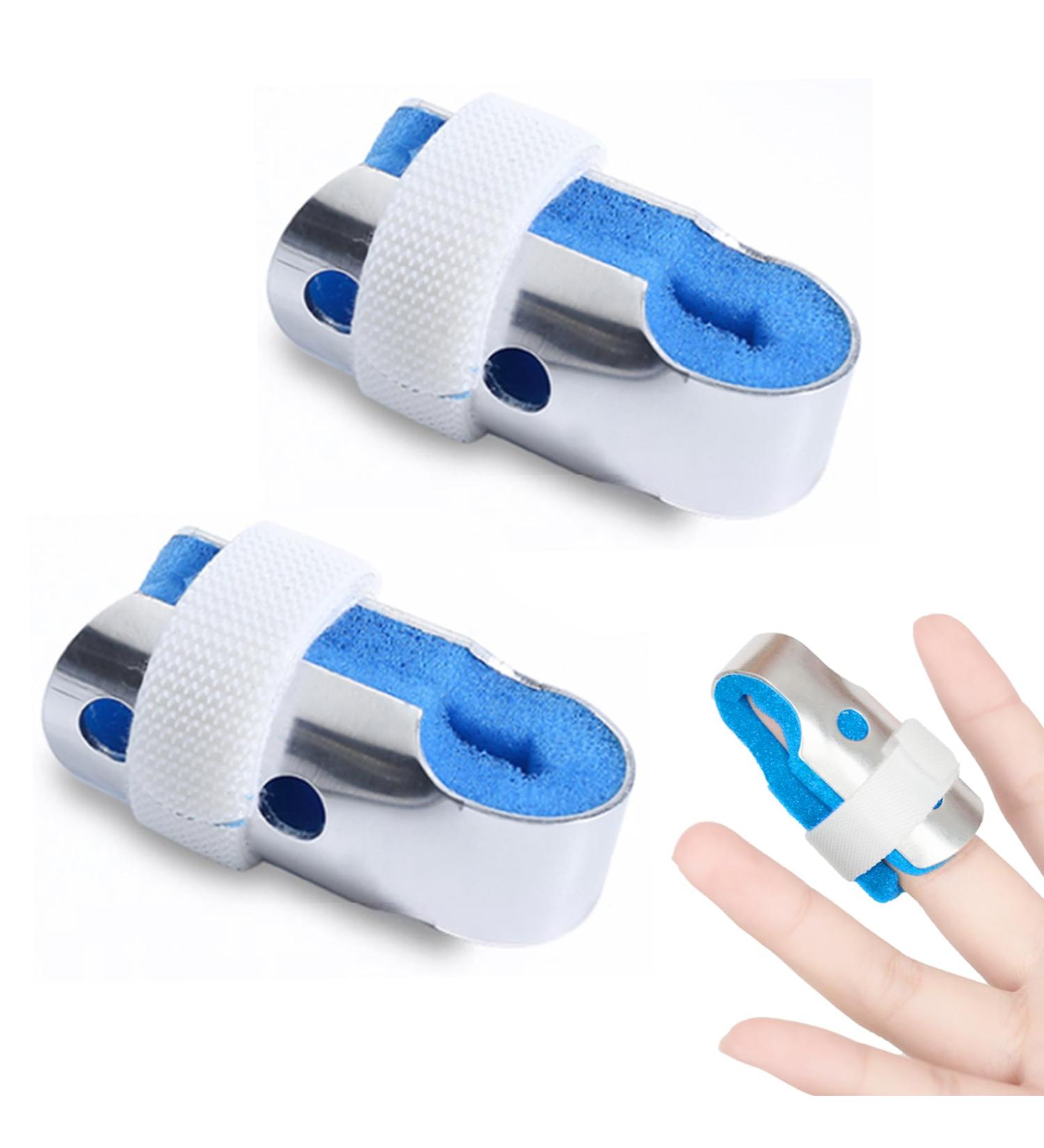 Buy Aluminium Alloy Finger Splint - Support Brace for Broken Fingers Arthritis & Knuckle Immobilization (Small Blue) - Fast International Shipping - Buy Online on GoSupps.com