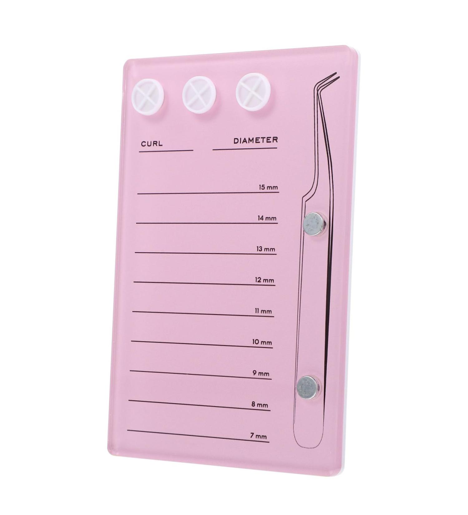 Shop Magnetic Eyelash Board - Suction Eyelash Tray & Grafting Tools | Pink Makeup Supplies for Perfect Eyelash Display - Buy Online on GoSupps.com