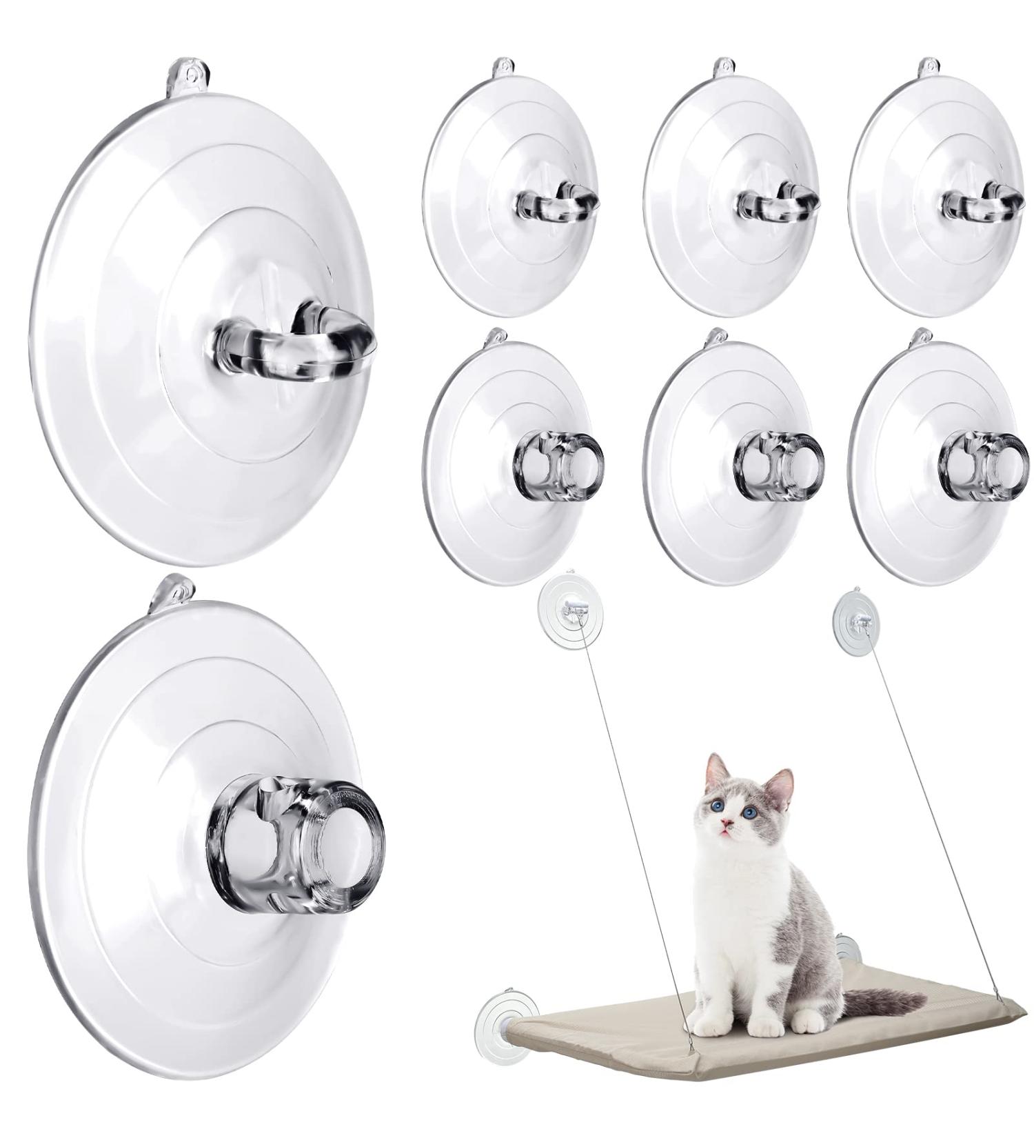 8 Pcs Cat Window Hammock Replacement Suction Cups - Pet Supplies | Vivid Style - Buy Online on GoSupps.com