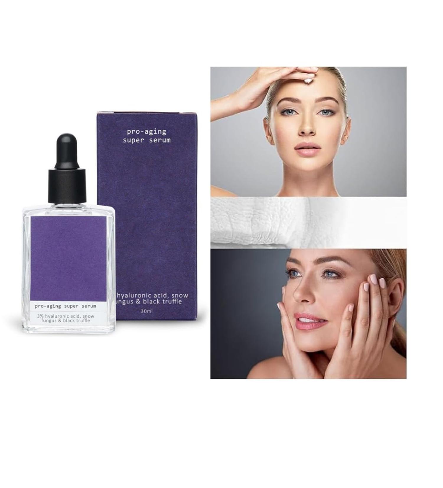 Super Serum Hyaluronic Acid and Collagen Face Serum Collagen Peptide Anti Wrinkle Serum Collagen Booster for Face with Hyaluronic Acid - Buy Online on GoSupps.com