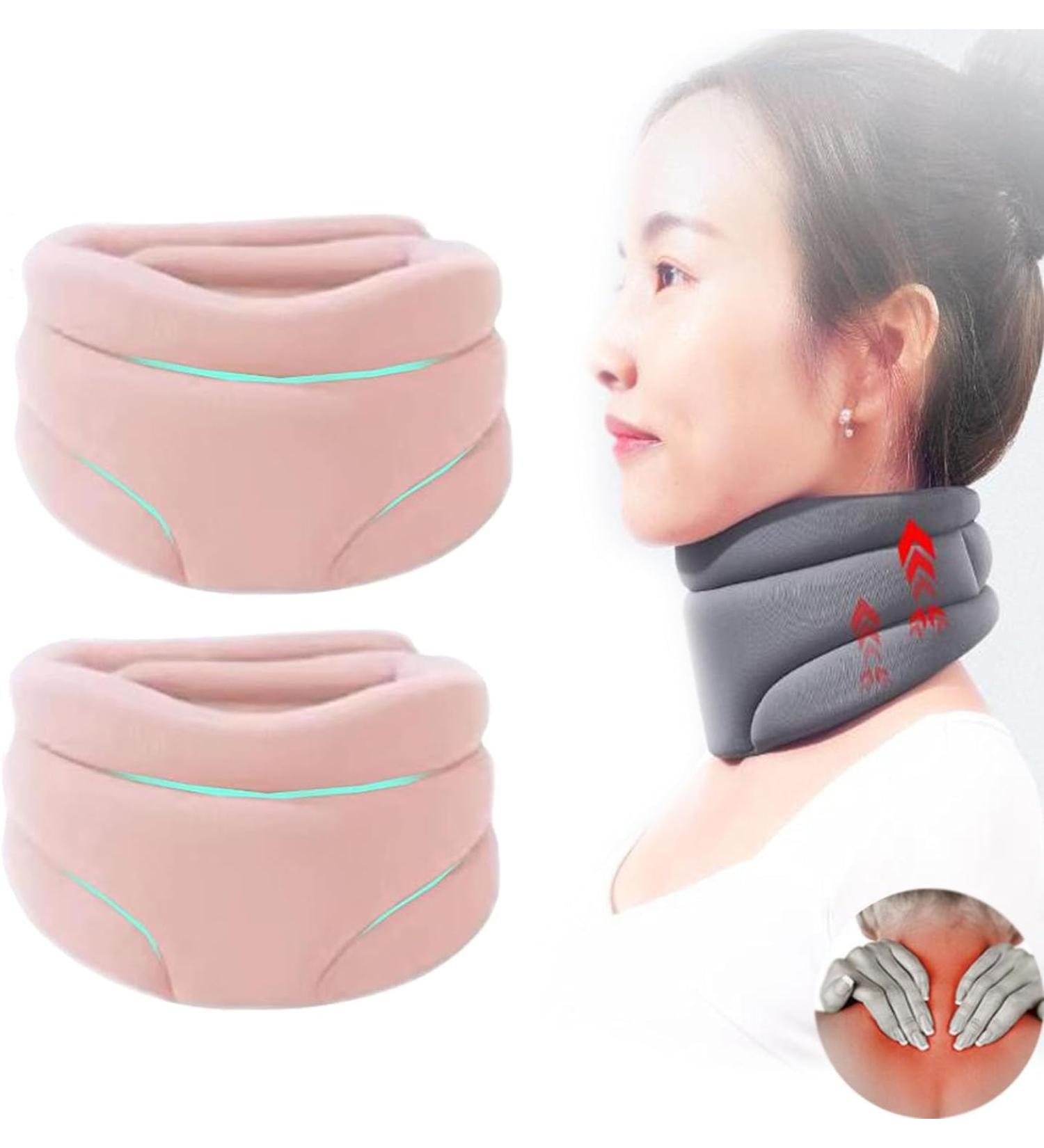 Neck Brace for Neck and Support Cervical Neck Brace for Snoring Neck Brace for Sleeping Neck Braces for Women & Men 1pcs yl-105023(Color:2pcs-Pink) - Buy Online on GoSupps.com