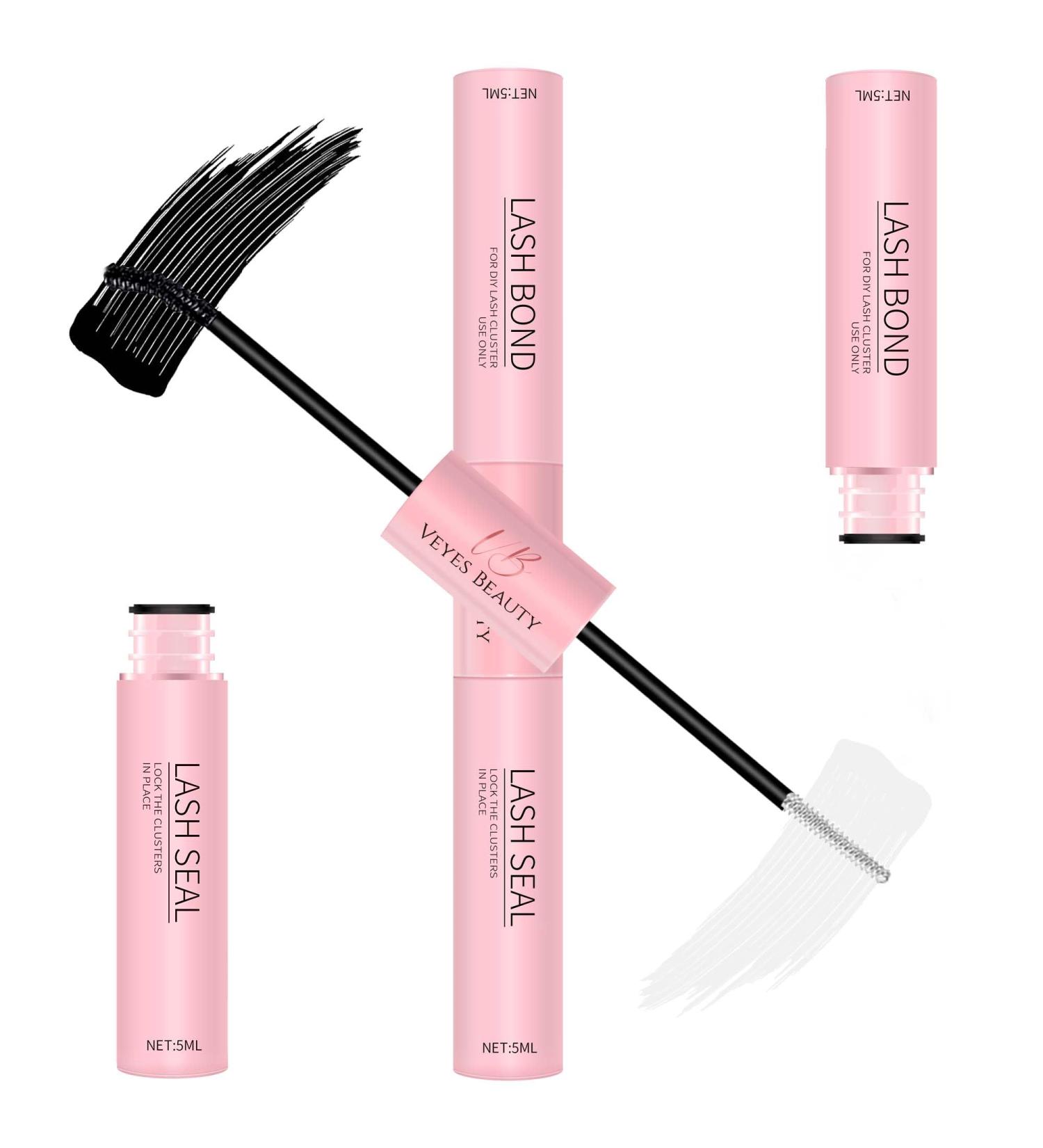 VEYESBEAUTY 2 in 1 Lash Bond & Seal Waterproof Glue for Eyelash Extensions - Long Lasting Strong Hold 5ml+5ml - Buy Online on GoSupps.com