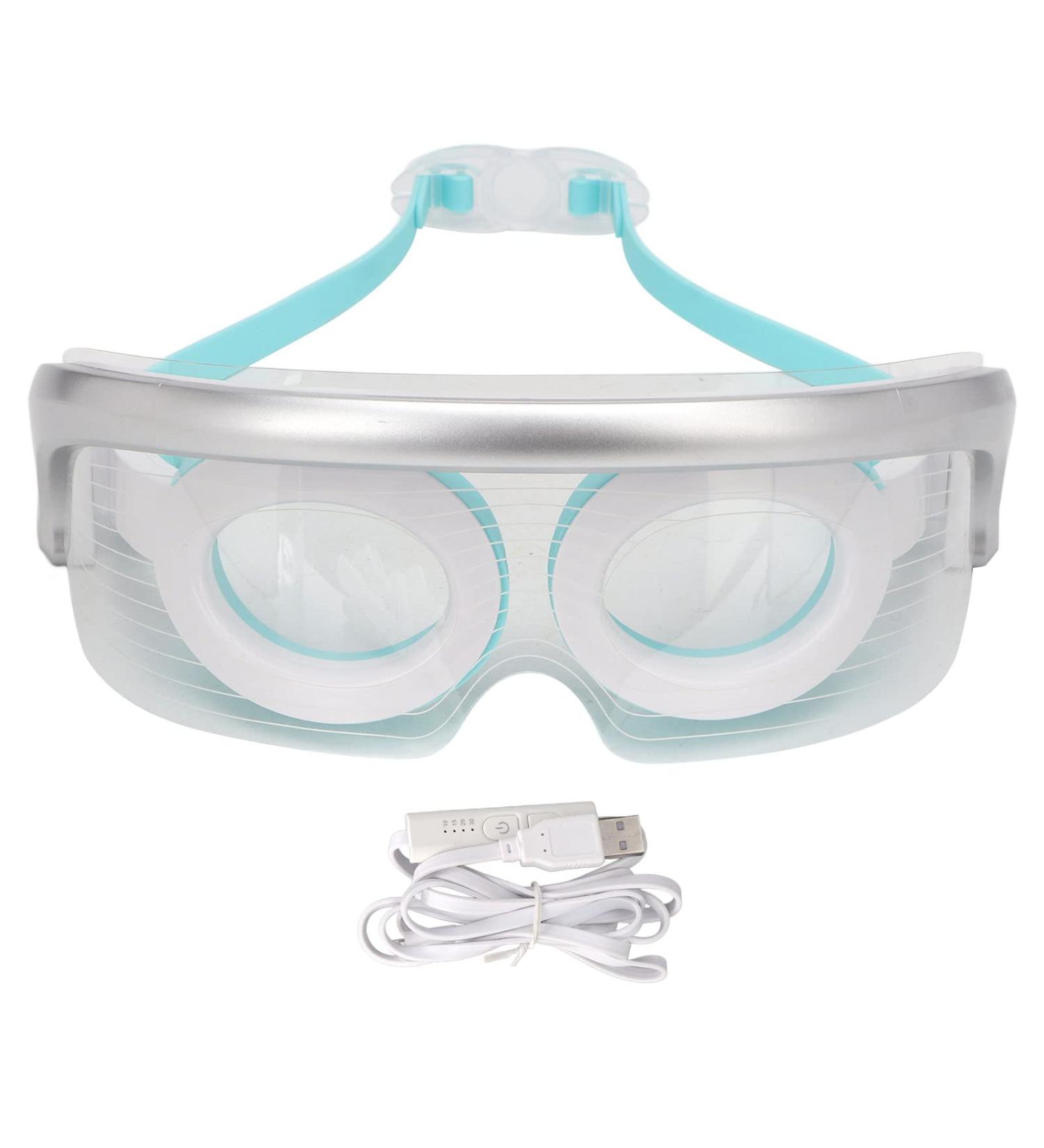 Intelligent Eye Massage Device with LED Lights & Vibration | Relieve Dry Eyes Dark Circles & Eye Bags - Buy Online on GoSupps.com