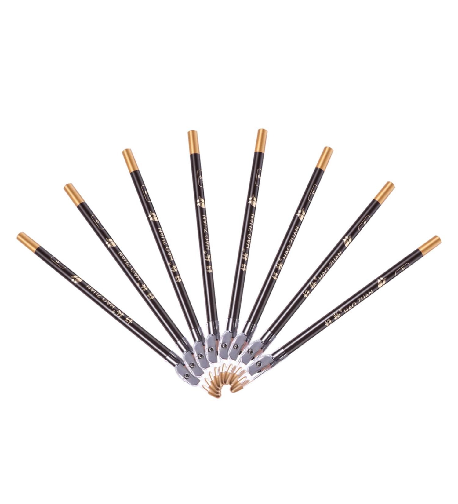 Hemoton 8pcs Pencil Sharpener Eyebrow Pencil Eyebrow Pencils Makeup Accessories Makeup Tool 2 in 1 Eyebrow Pencil Makeup Pencils Eyebrow Pencil with Sharpener 1 count (Pack of 1) Black - Buy Online on GoSupps.com