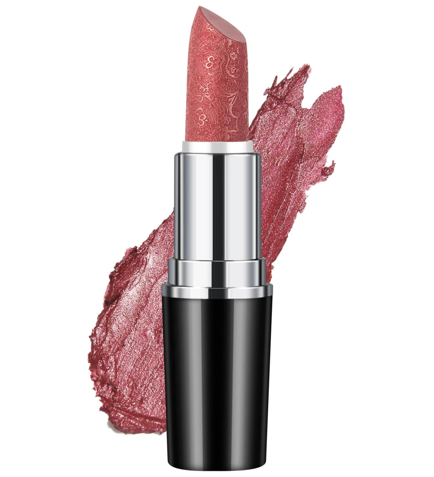 Anglicolor Glitter Lipstick - Metallic Glossy & Long-Lasting Vegan Lip Gloss for Women | #01 Cosmopolis - Buy Online on GoSupps.com