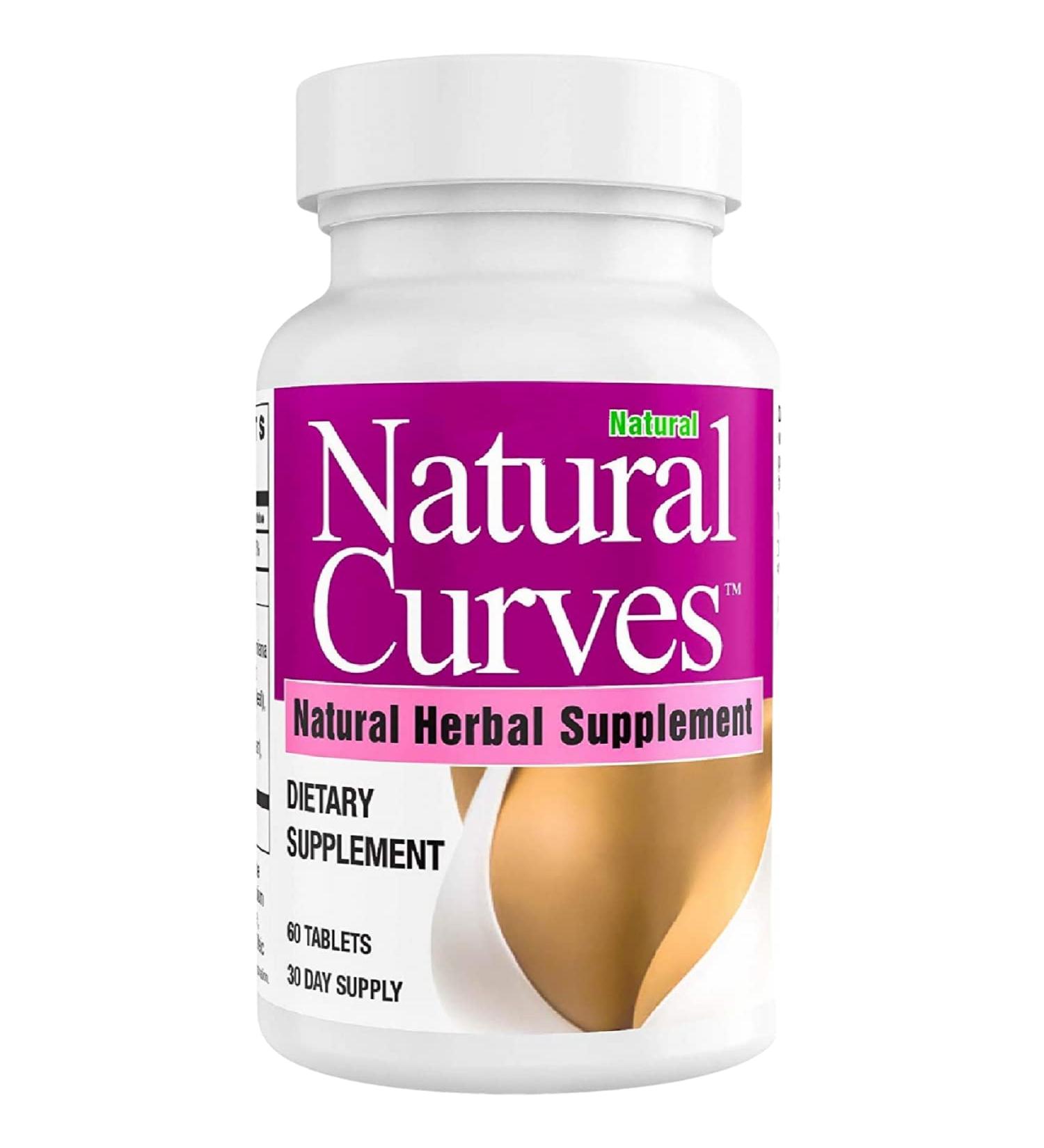 Natural Curves Breast Enhancement Supplement Herbal Bust Enhancer with Saw Palmetto Fenugreek Wild Yam Black Cohosh Vegan Non GMO 60 Capsules Fuller Firmer Bust Support for Women - Buy Online on GoSupps.com