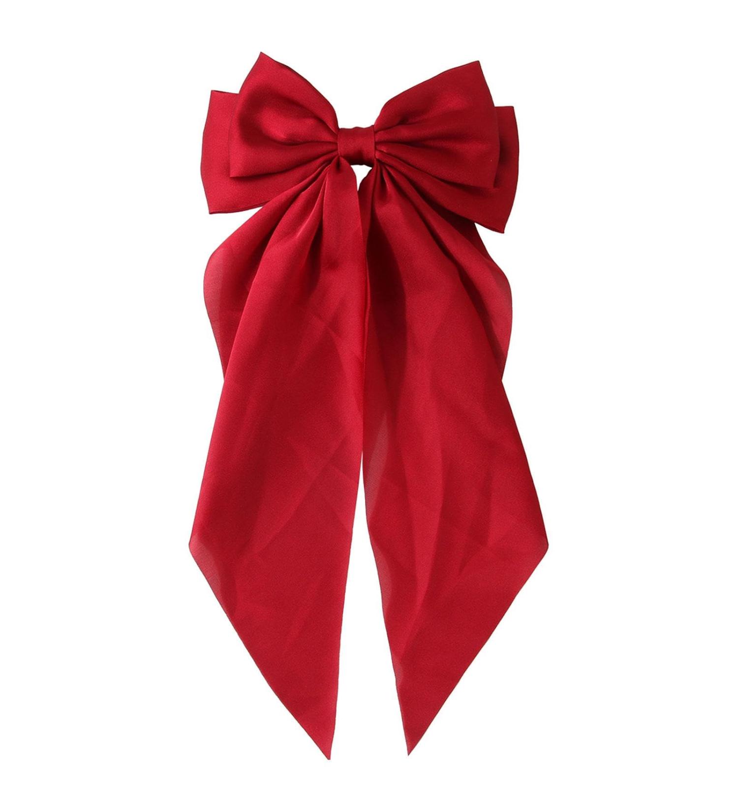 Big Hair Bows Bow Hair Clips Multifunctional Hair Ribbon Bow Clips with Spring Metal Hair Clip Hair Bows for Women Girls Birthdays Day Wine Red - Buy Online on GoSupps.com