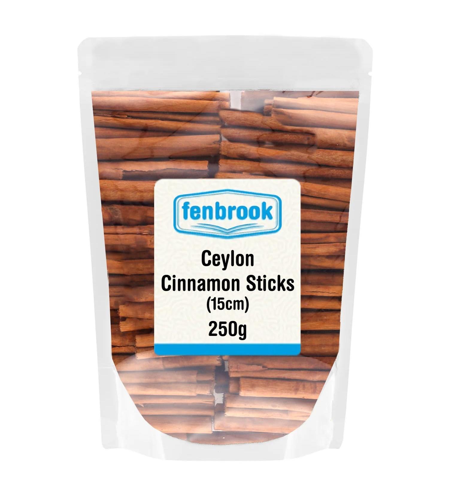 Ceylon Cinnamon Sticks (15cm) 250g by Fenbrook