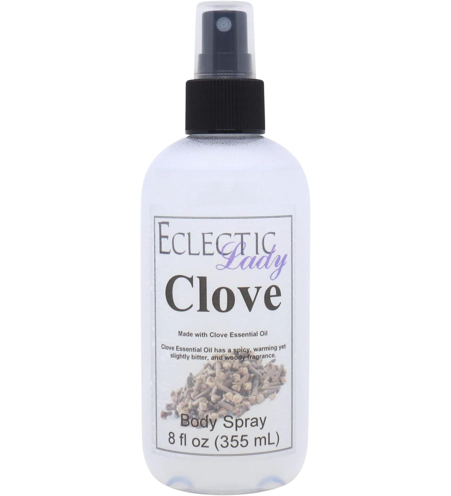 Clove Essential Oil Body Spray 8 ounces Body Mist for Women with Clean Light & Gentle Fragrance Long Lasting Perfume with Comforting Scent for Men & Women Cologne with Soft Subtle Aroma For 8 Fluid Ounces - Buy Online on GoSupps.com