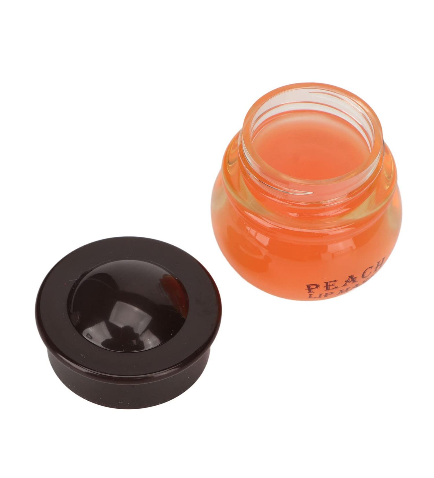 Peach Lip Sleeping Balm Exfoliator Repair Dead Skin Reduce Fine Lines Moisturize and Lips with Plant Extract for Delicate SPA at Night - Buy Online on GoSupps.com