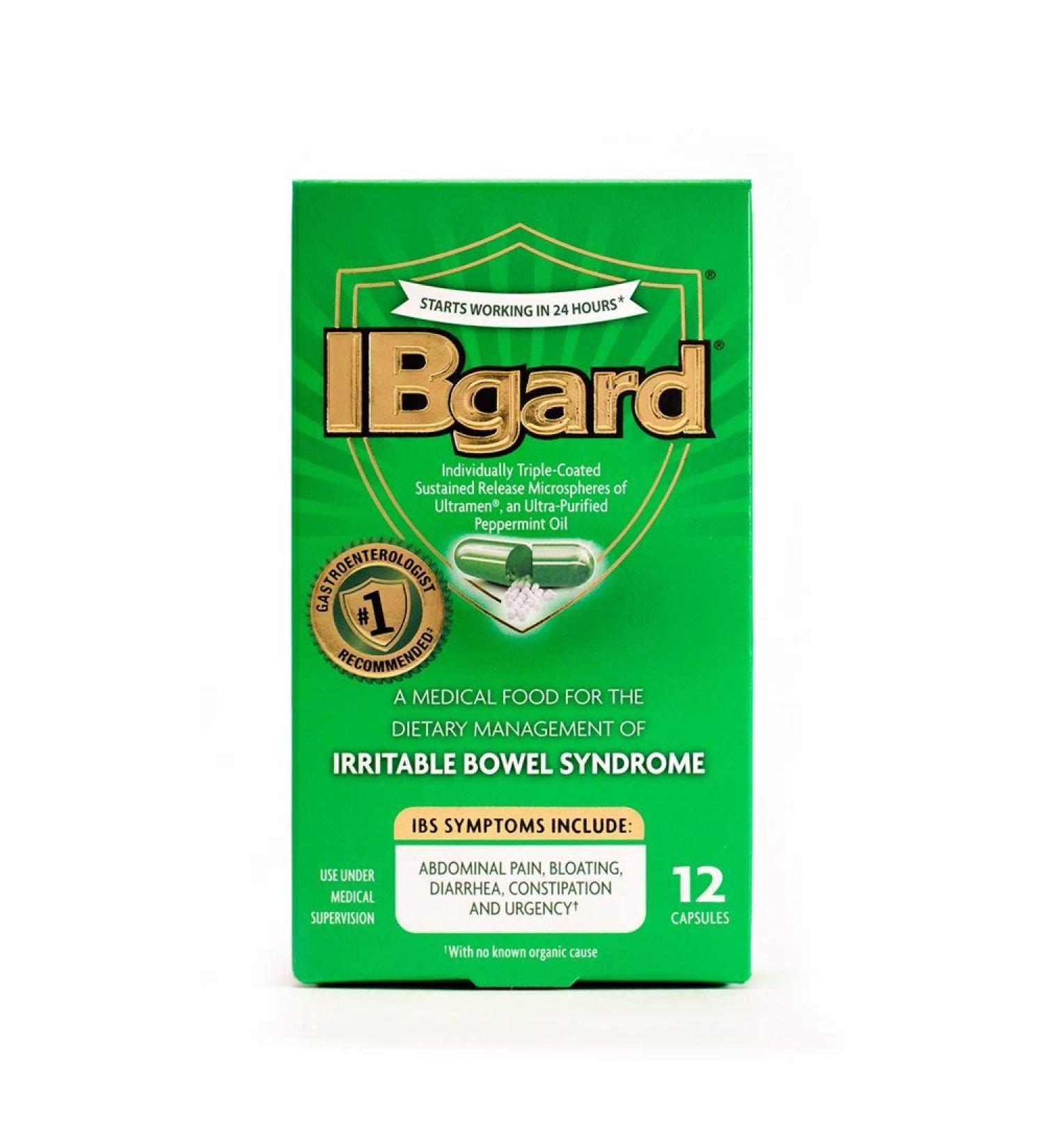 IBgard Irritable Bowel Syndrome Capsules - 12 ct Pack of 3
