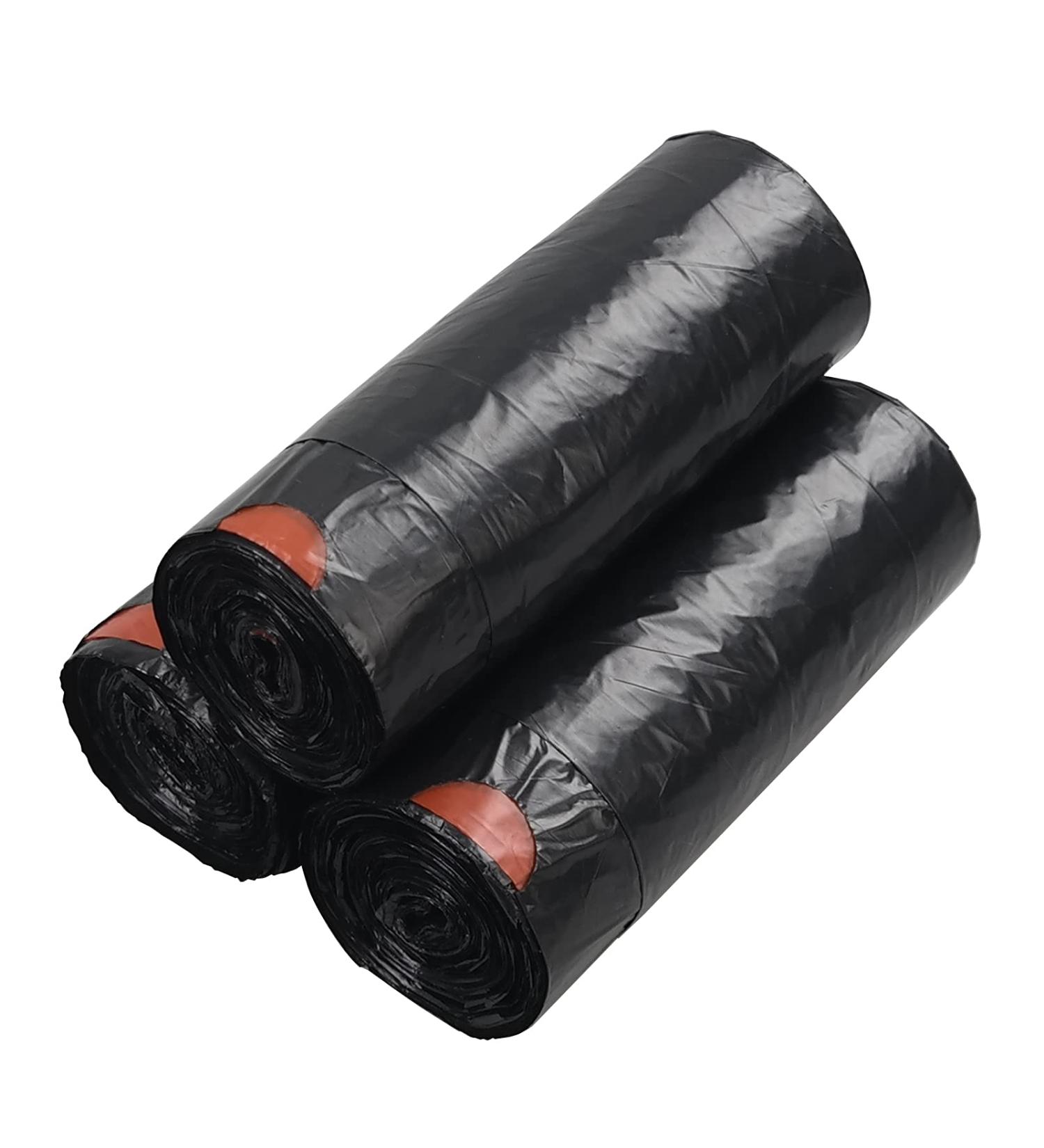 Afromy 8 Gallons Black Drawstring Trash Bags Strong Kitchen Garbage Bag for Waste Bin 6 Rolls 210 Bags - Buy Online on GoSupps.com