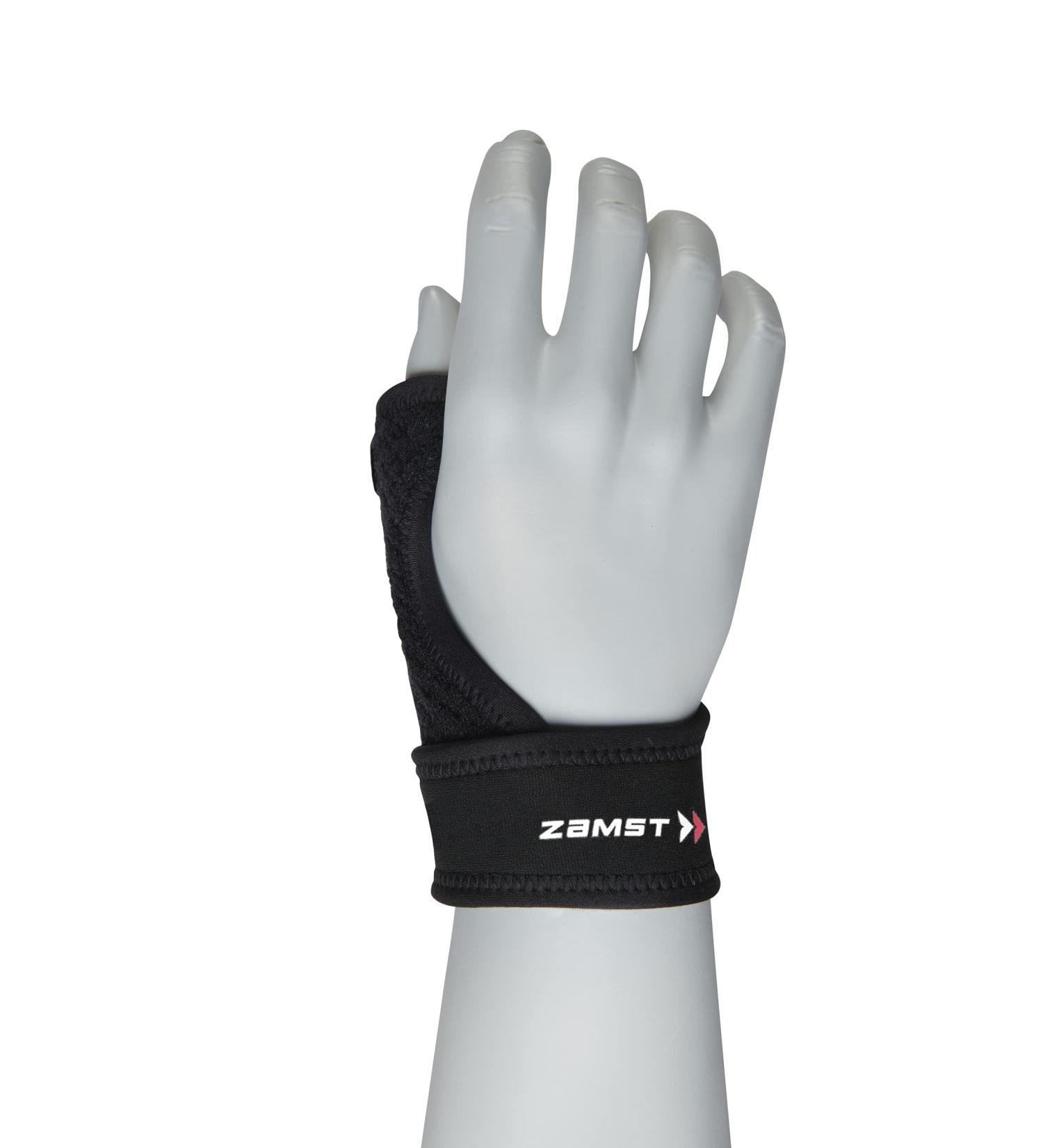 Zamst Thumb Guard - Lightweight Sports Thumb Brace for Sprains | Ideal for Baseball Soccer Basketball Football - Black Small - Buy Online on GoSupps.com