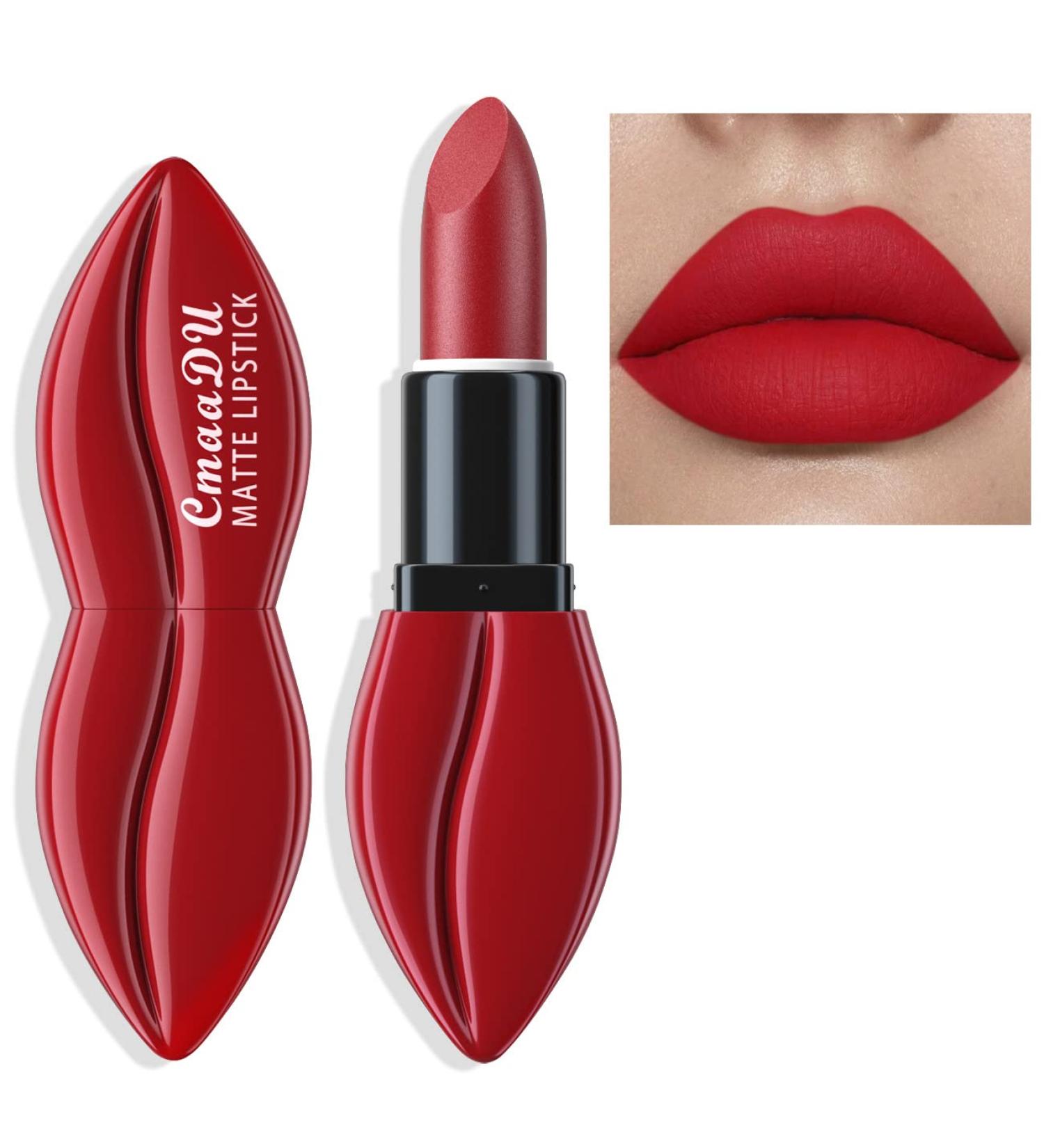 Easilydays Matte Red Lipstick - Long-Lasting Moisturizing Velvet Lip Stain for Women - High Pigmented Dark Makeup Lip Gloss | Fresh Natural Color (#02) - Buy Online on GoSupps.com
