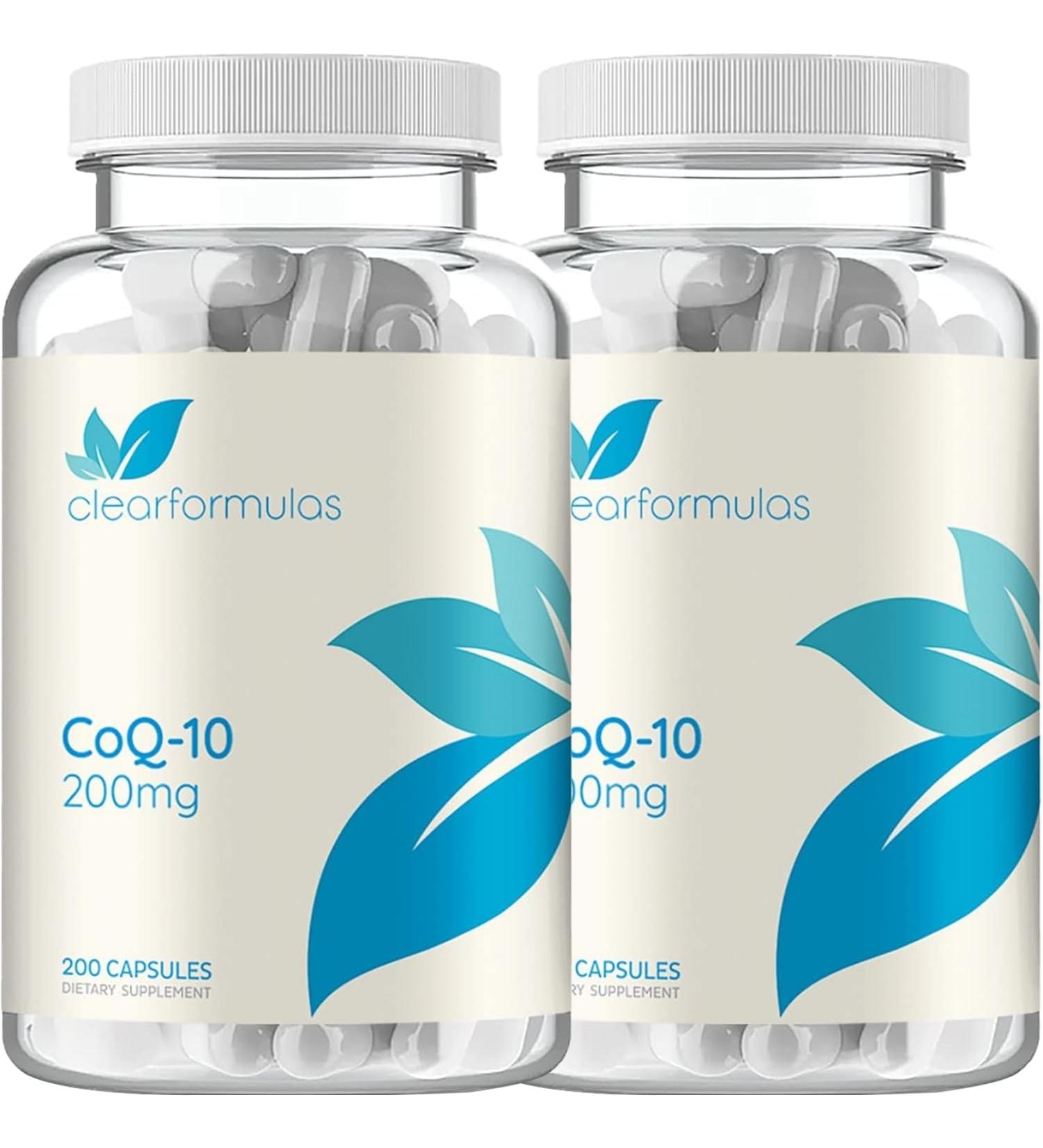 Quick Absorption CoQ10 200mg - Coenzyme Q10 200mg Potent Antioxidant for Heart Energy and Aging Support - High Stability CoQ10 Ubiquinone Capsules - Made in a cGMP US Lab (400 Servings) - Buy Online on GoSupps.com