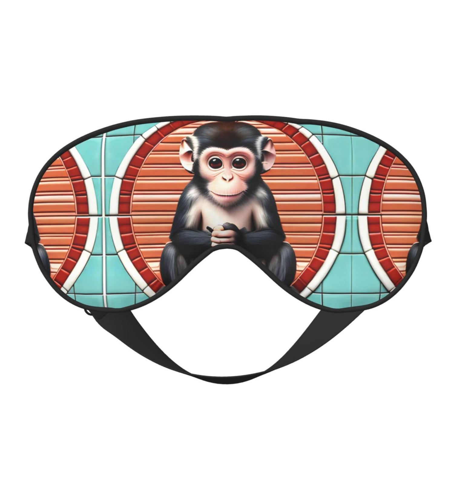 Silent Monkey Eye Mask - Soft Adjustable Nighttime Comfort for Men & Women - Black | International Shipping Available - Buy Online on GoSupps.com