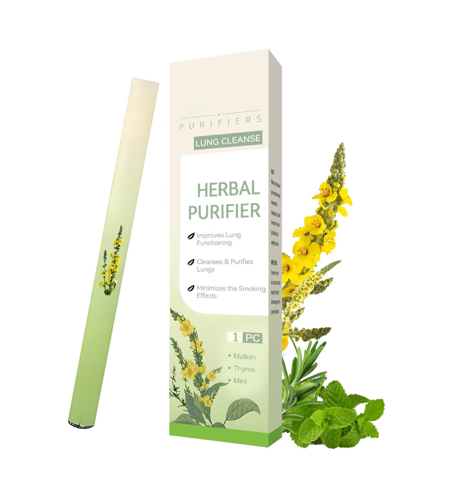 Mullein Diffuser Pen Upgraded with Extracts of Mullein Thyme and Mint for Cleansing Lungs Improving Breathing and Oral Air Freshening 600 Uses 1 Stick 1 Pack - Buy Online on GoSupps.com