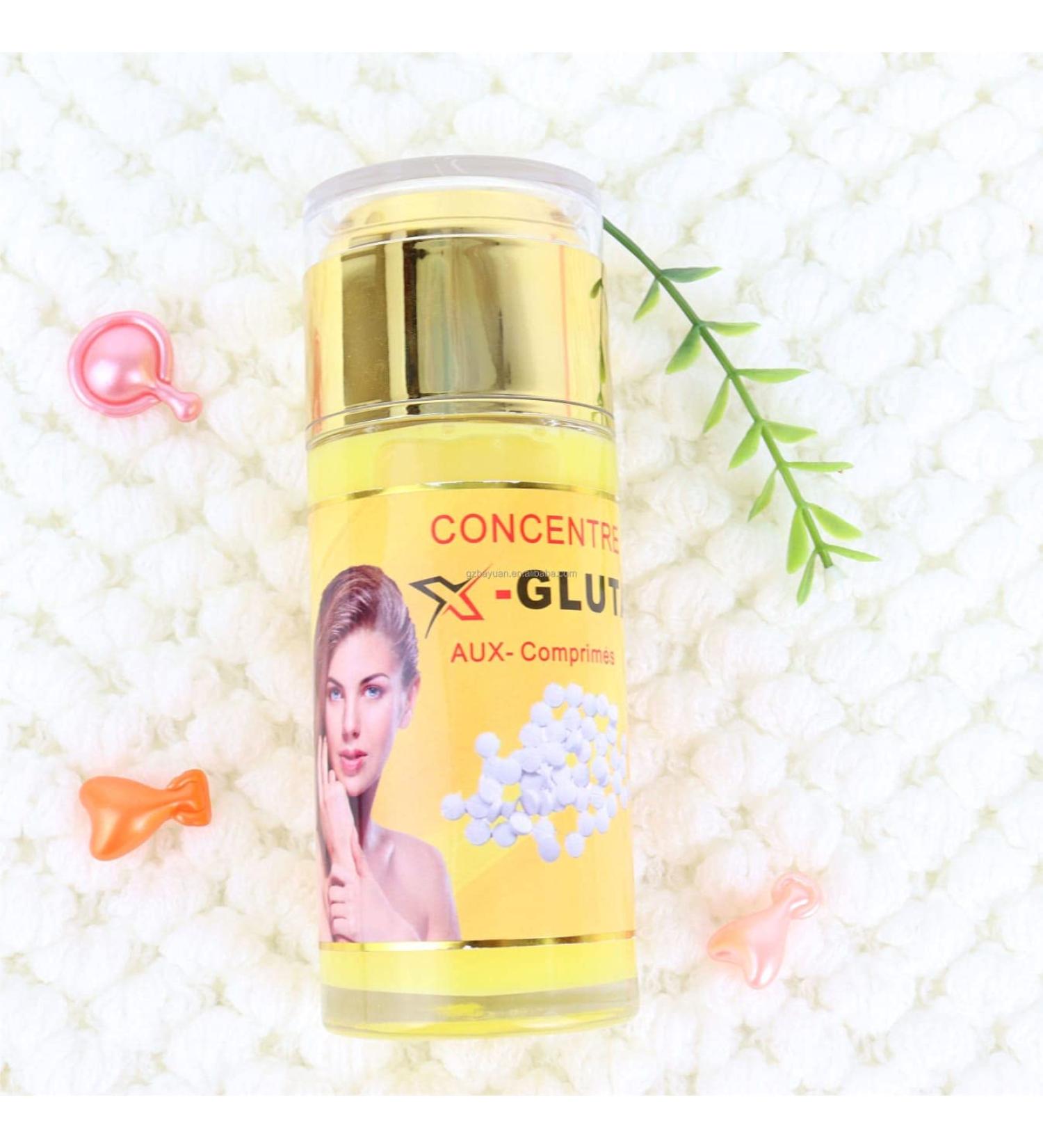 Gl pa XGLUTA serum for face and body with glutathione tablets collagen and lemon juice antiaging vitamin 120 ml