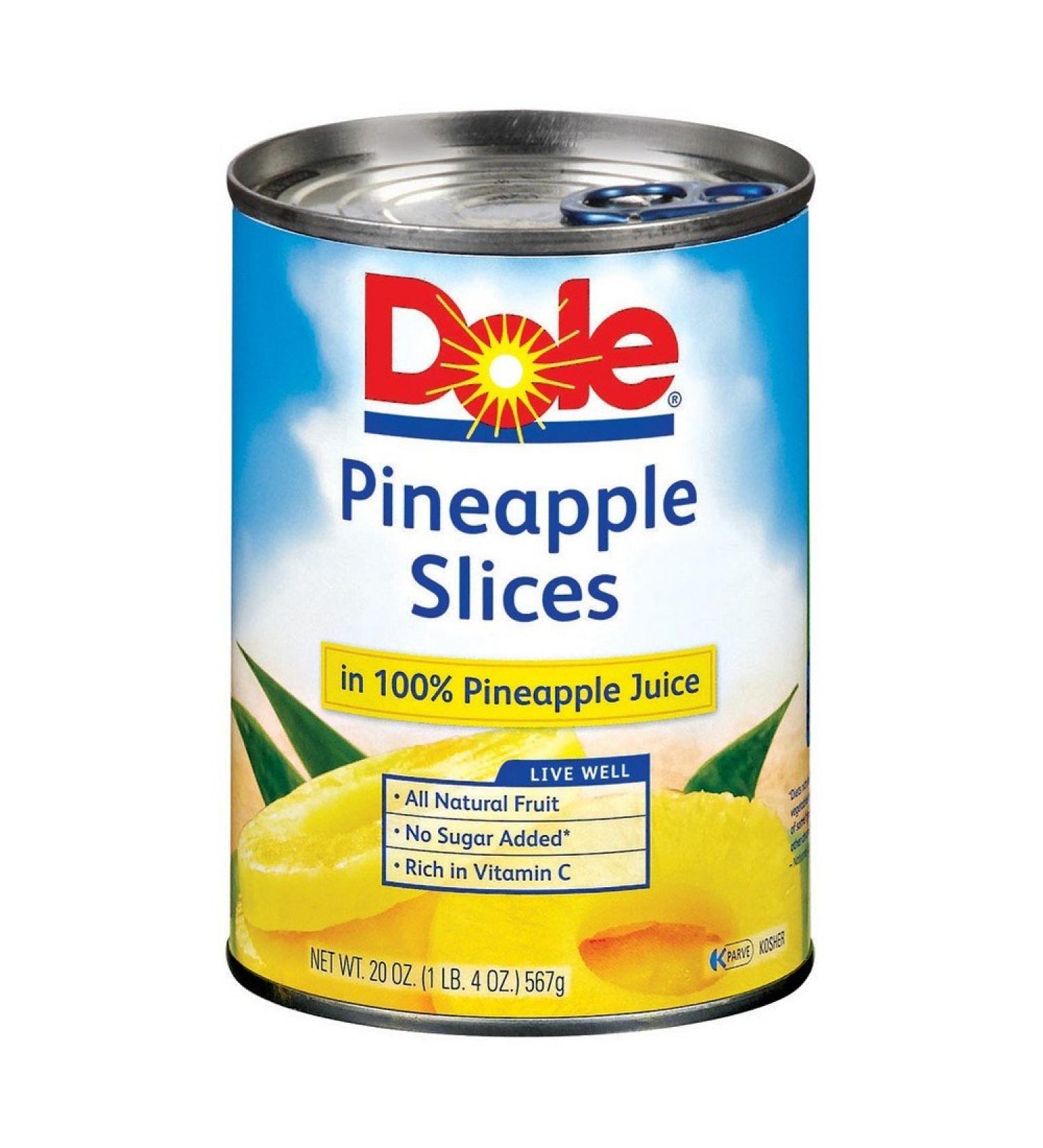 Dole Pineapple in Juice Slices - 20 oz