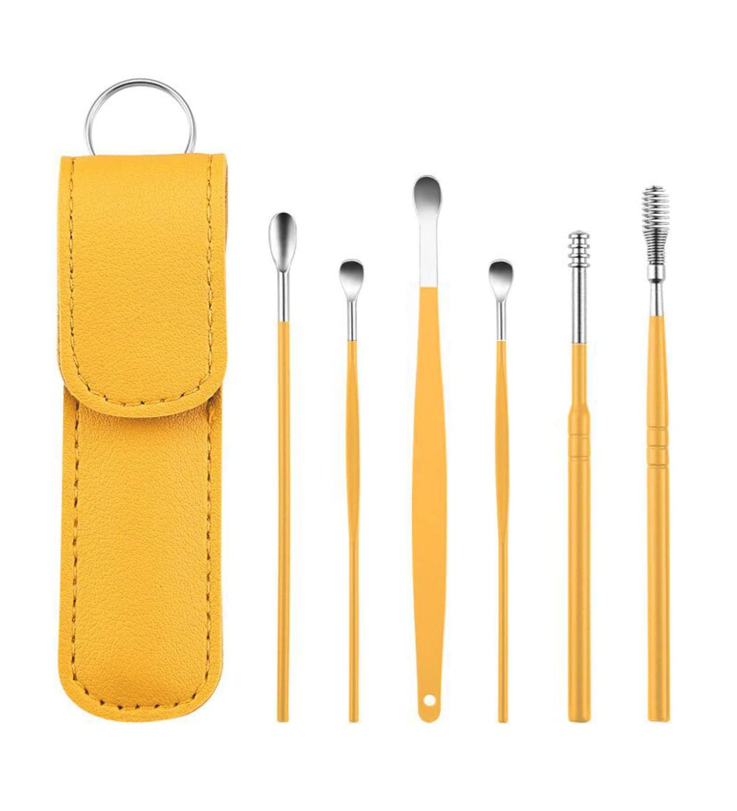 LELEBEAR Skypro Ear Wax Cleaner Set - Helical Spring Ear Picking Tool (Yellow) - Buy Online on GoSupps.com