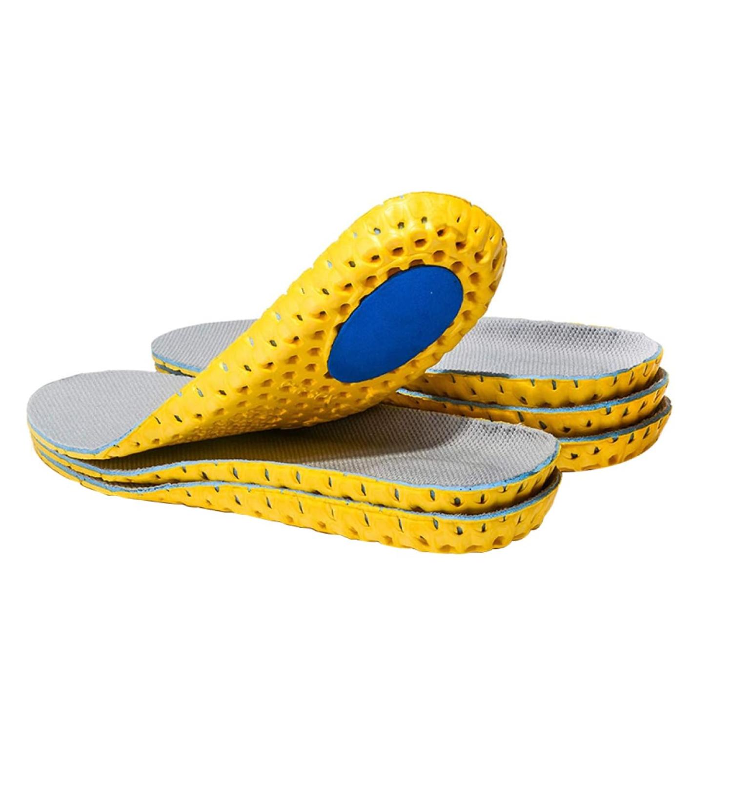Elastic Shoe Insoles - 3 Pairs Breathable Honeycomb Inserts for Men & Women Shock Absorbing Replacement Insoles (US 8-12 - Buy Online on GoSupps.com