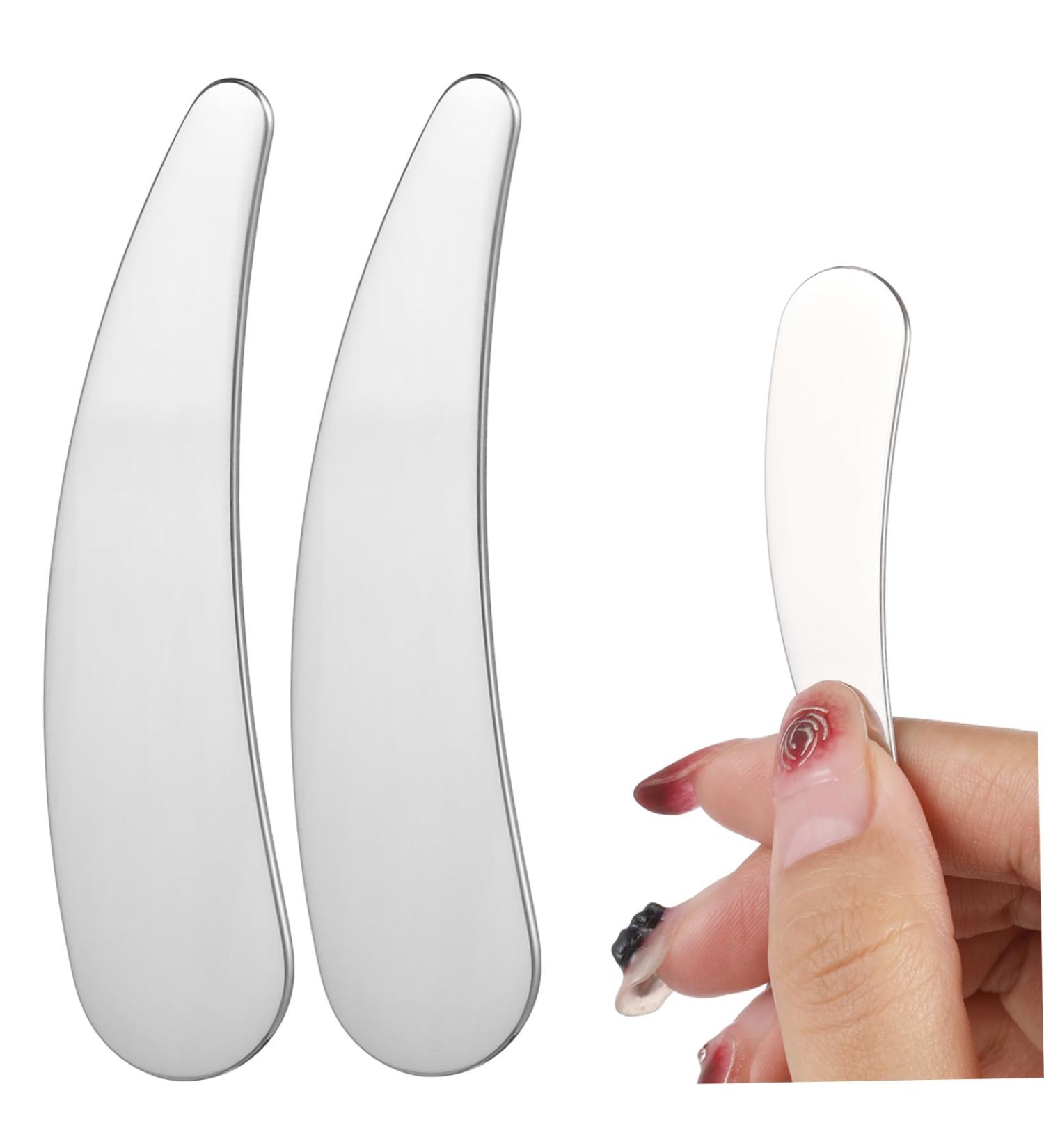 VINTORKY 2pcs Cosmetic Spatula Facial Cream Spatula Esthetician Supplies Face Cream Spatula Lip Balm Spatula Mini Spatula for Cosmetics Skincare Spatula Skincare Applicator Makeup Spatula - Buy Online on GoSupps.com