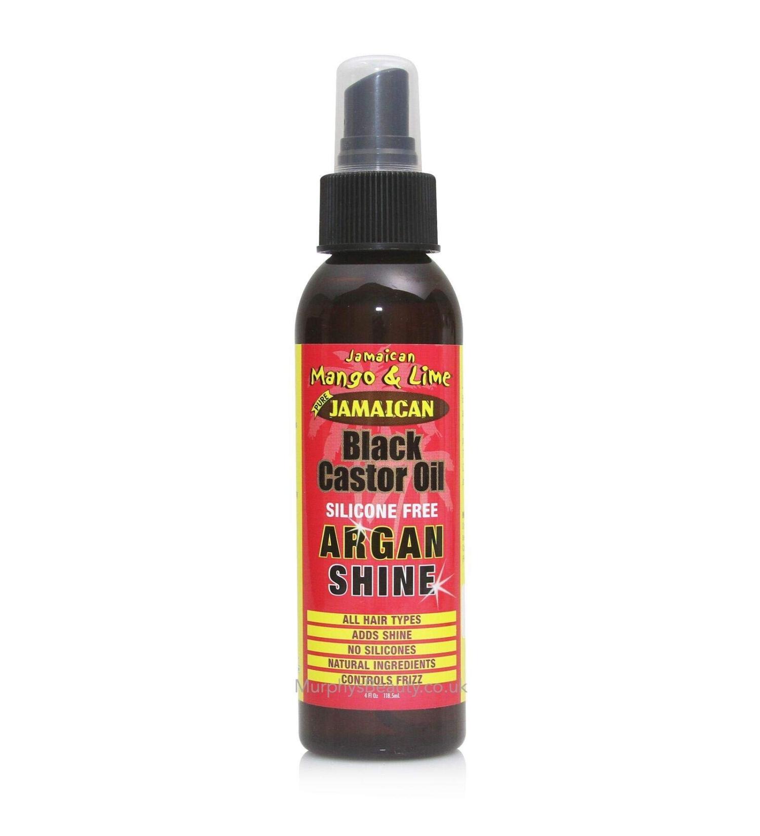 Jamaican Black Castor Oil Mango & Lime Argan Shine Silicone Free 118 5ml