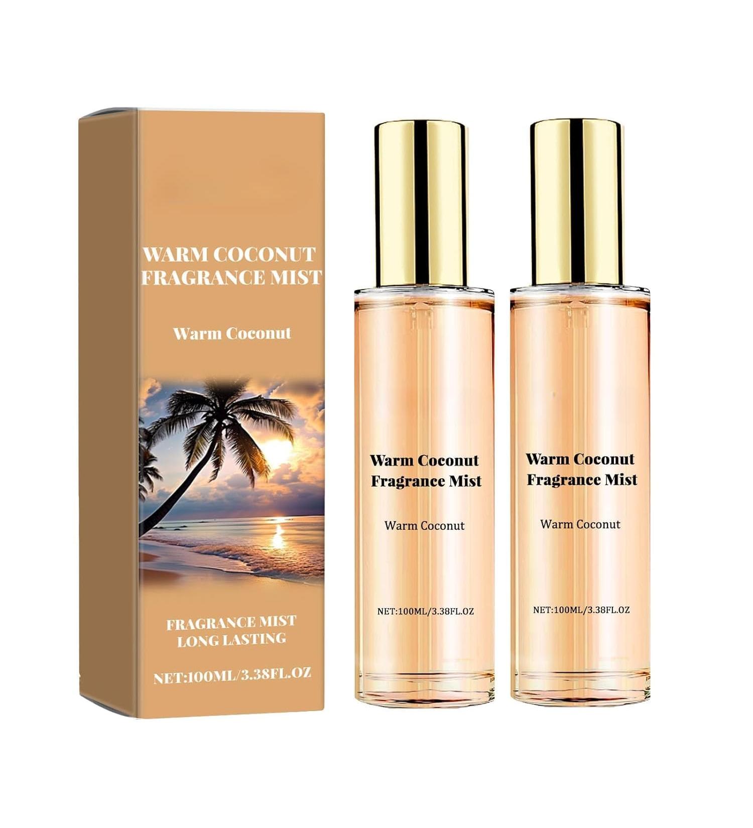 Warm Coconut Fragrance Mist Skin Body Mist Intimate Partner Perfumes for Women Long Lasting Fresh Perfume Spray Portable Natural Non-Greasy Dating Fragrance Warm Coconut (2 Pcs) - Buy Online on GoSupps.com