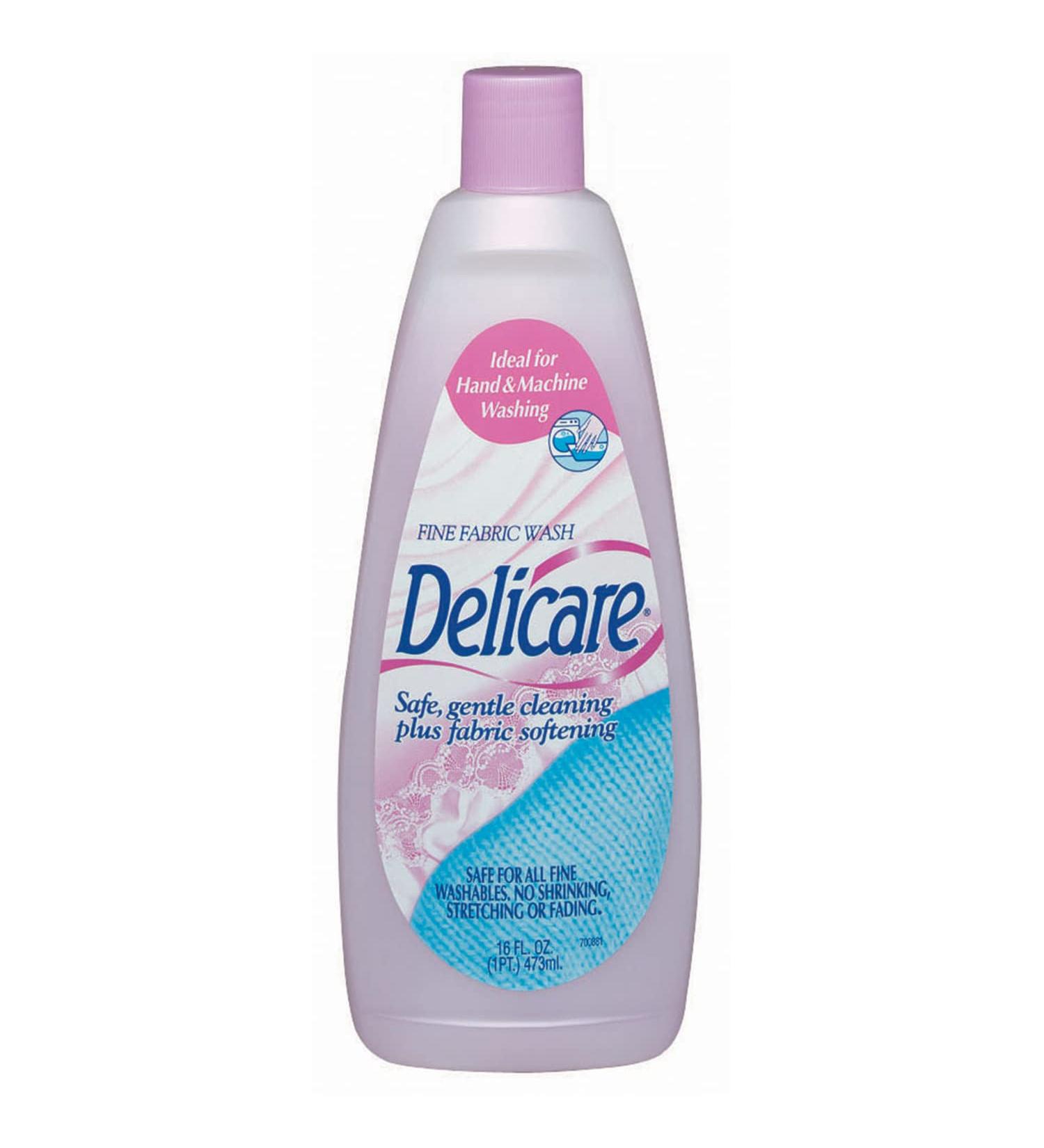 Delicare Fine Fabric Wash - Safe Gentle Cleaning Plus Fabric Softening 16 oz (Delicare)