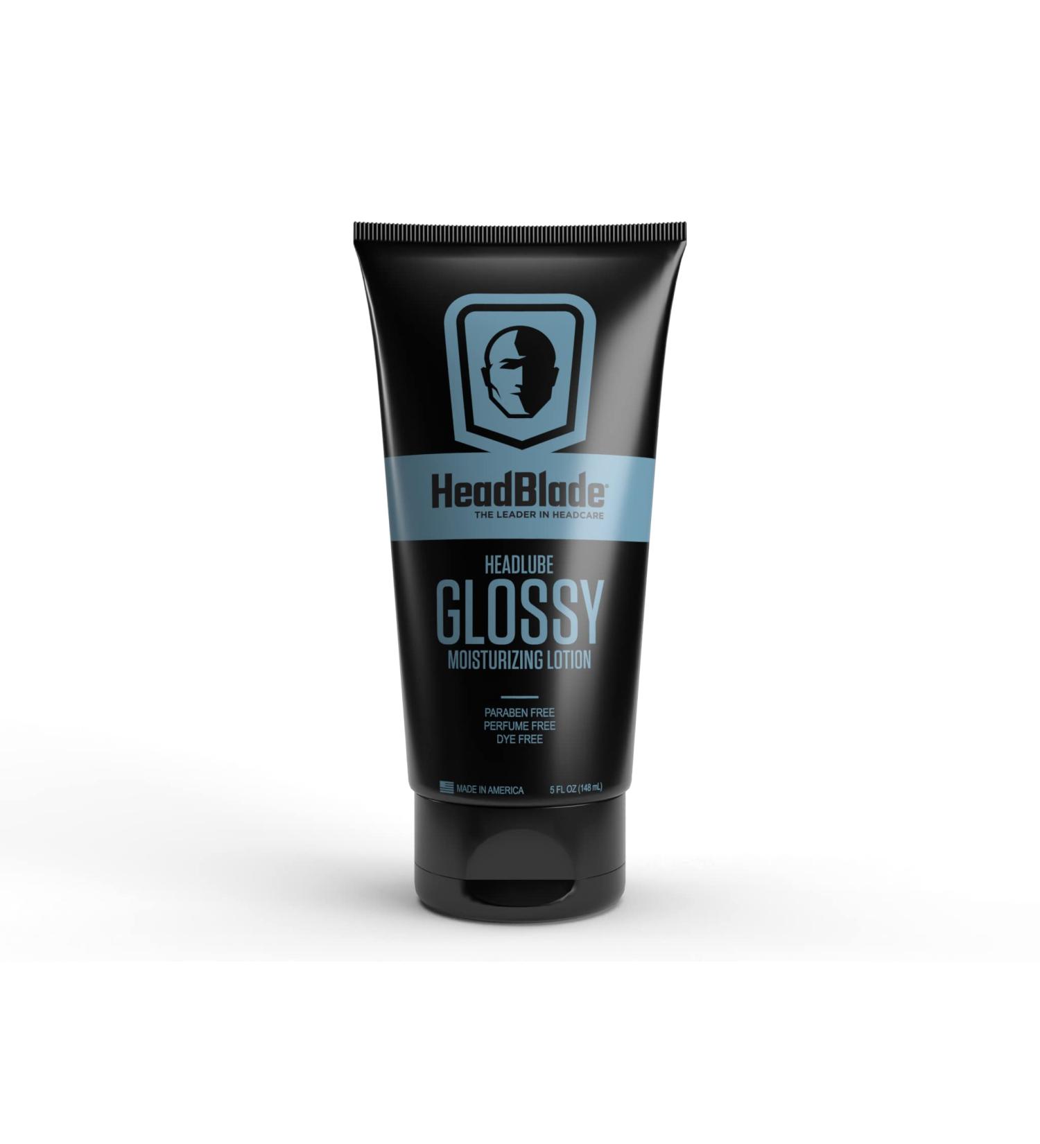 HeadBlade HeadLube Glossy Aftershave Moisturizer Lotion for Men (5 oz) | Shiny, Grease-Free Finish - Buy Online on GoSupps.com