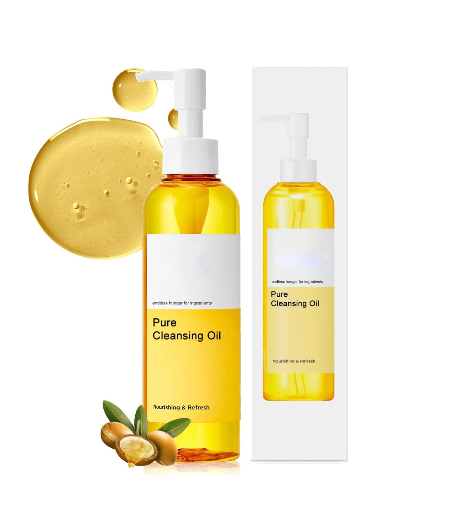 Oil Cleanser Pure Cleansing Oil Makeup Removal with Argan Oil Oil Based Cleanser for Daily Makeup Remover Korean Facial Cleanser for All Skin Type Nourishing & Balancing - Buy Online on GoSupps.com